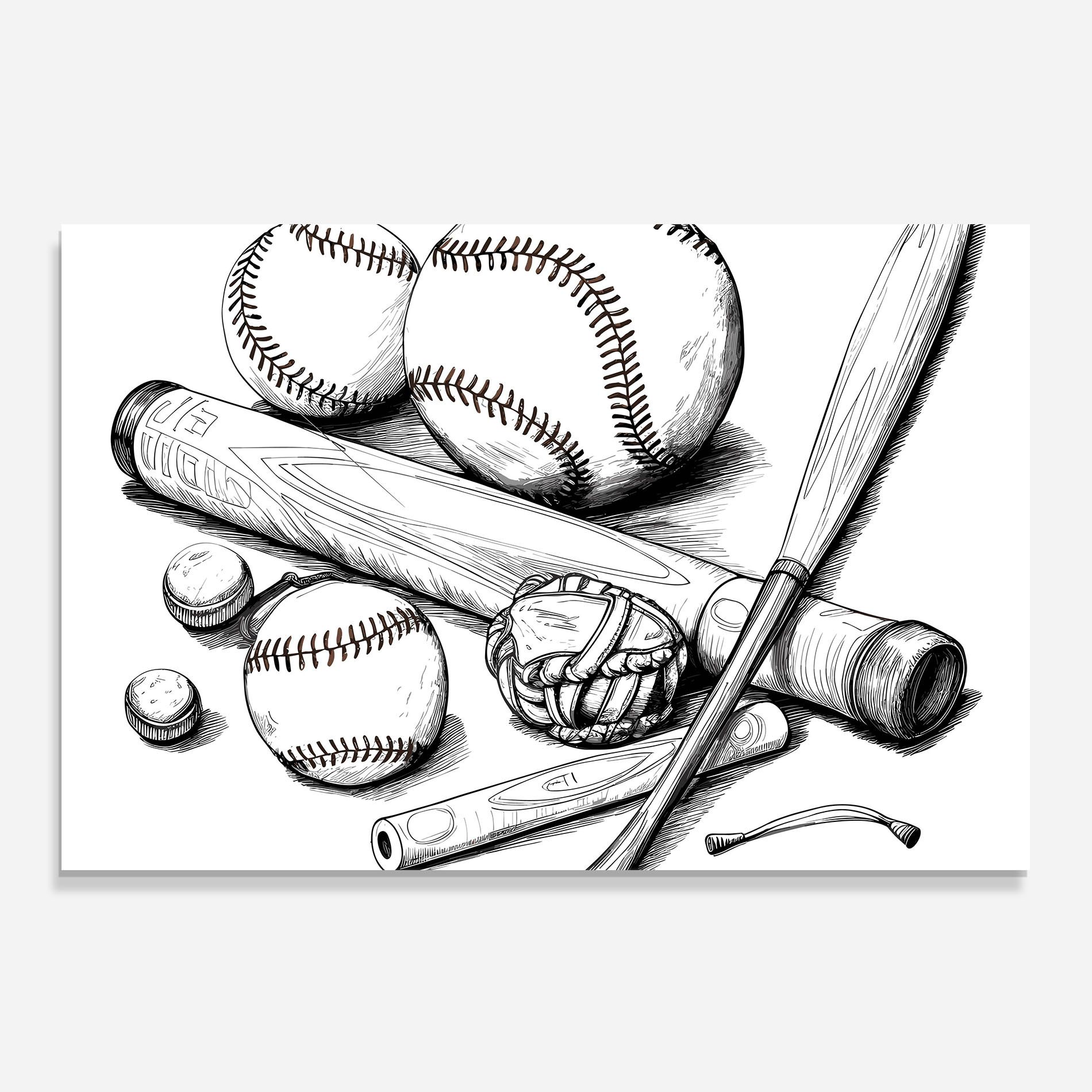 Baseball Balls Line mockup 0