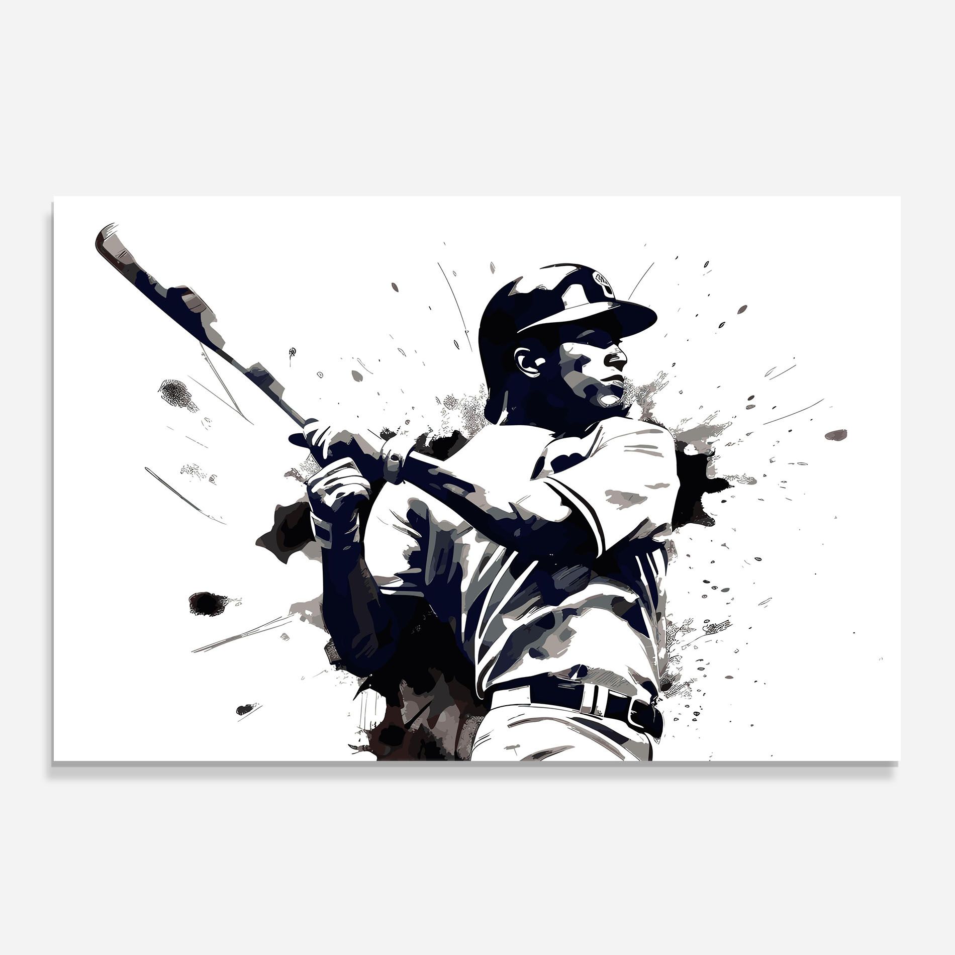 Baseball Grey Art mockup 0