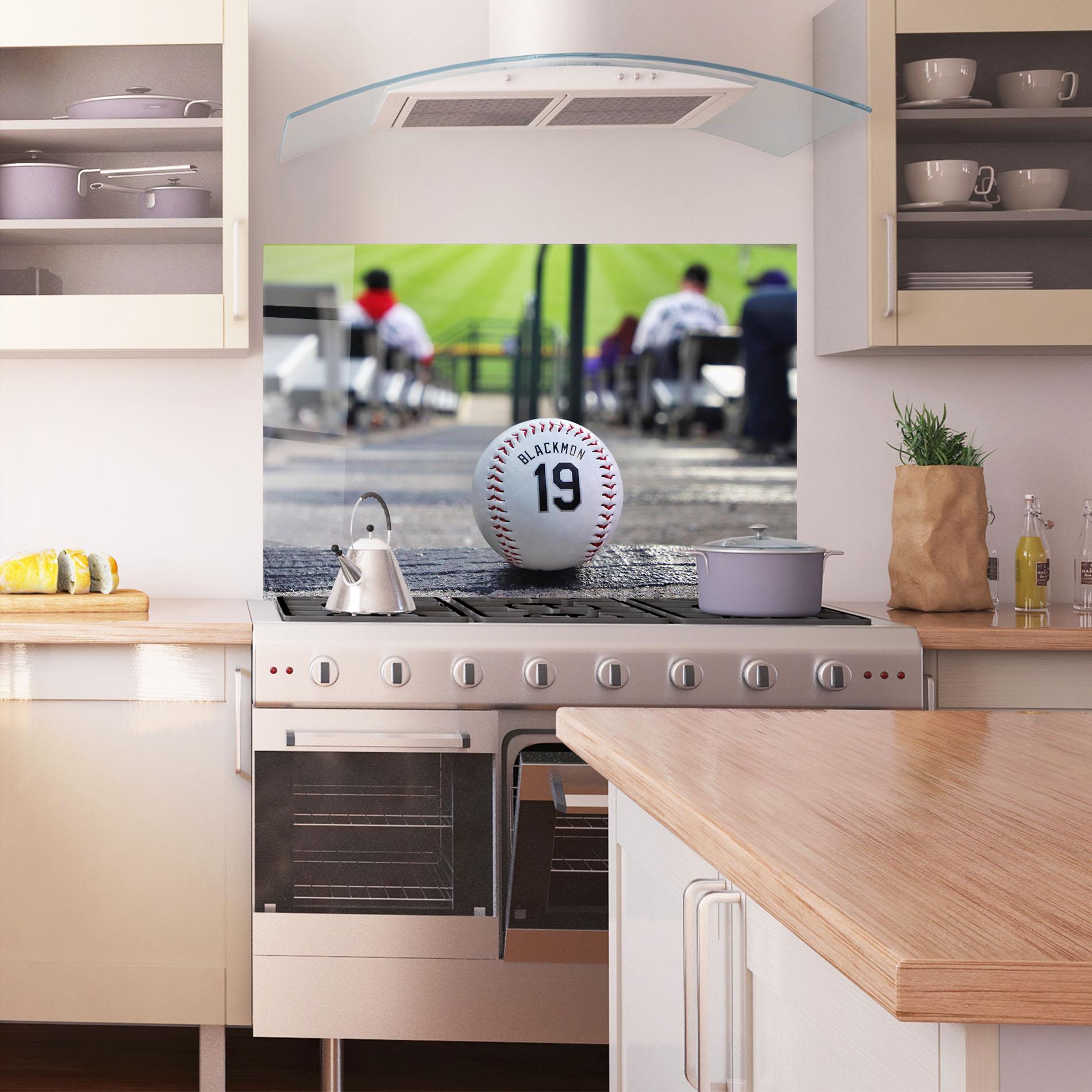 Konyhai üveg hátfal Baseball Nr 19 mockup 1