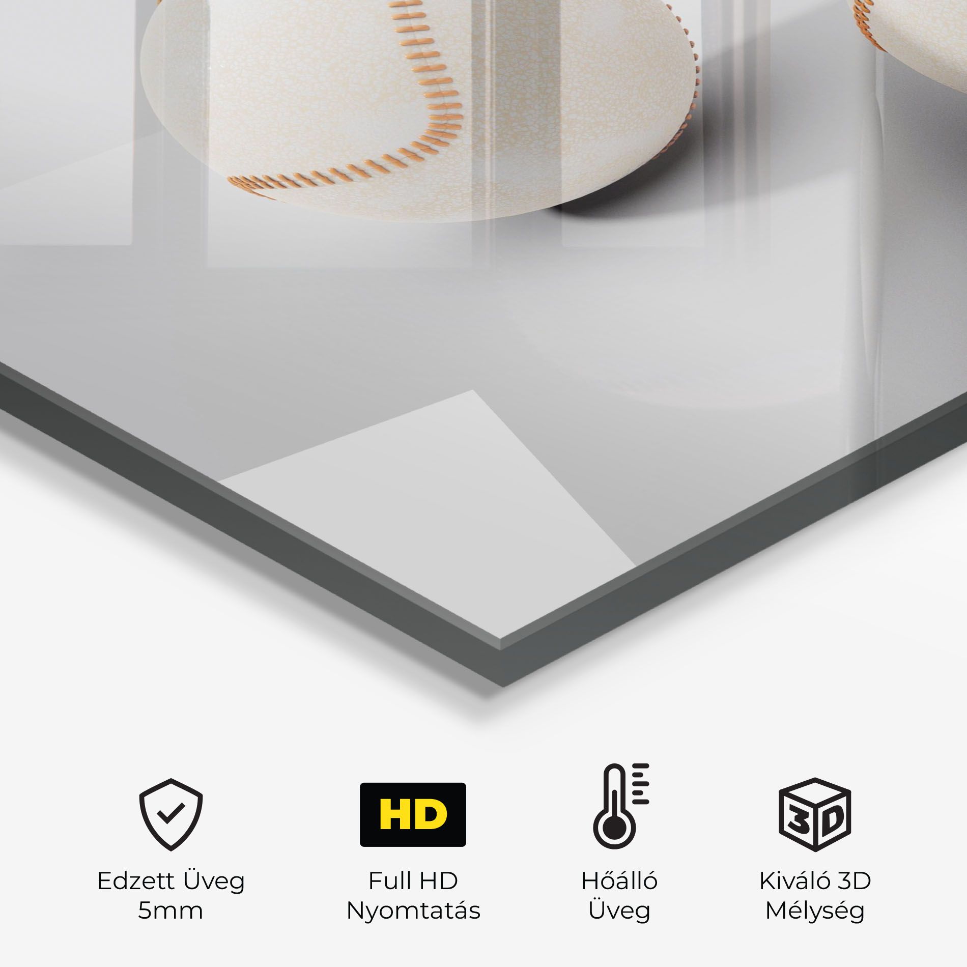 Baseball Ball On White mockup 2