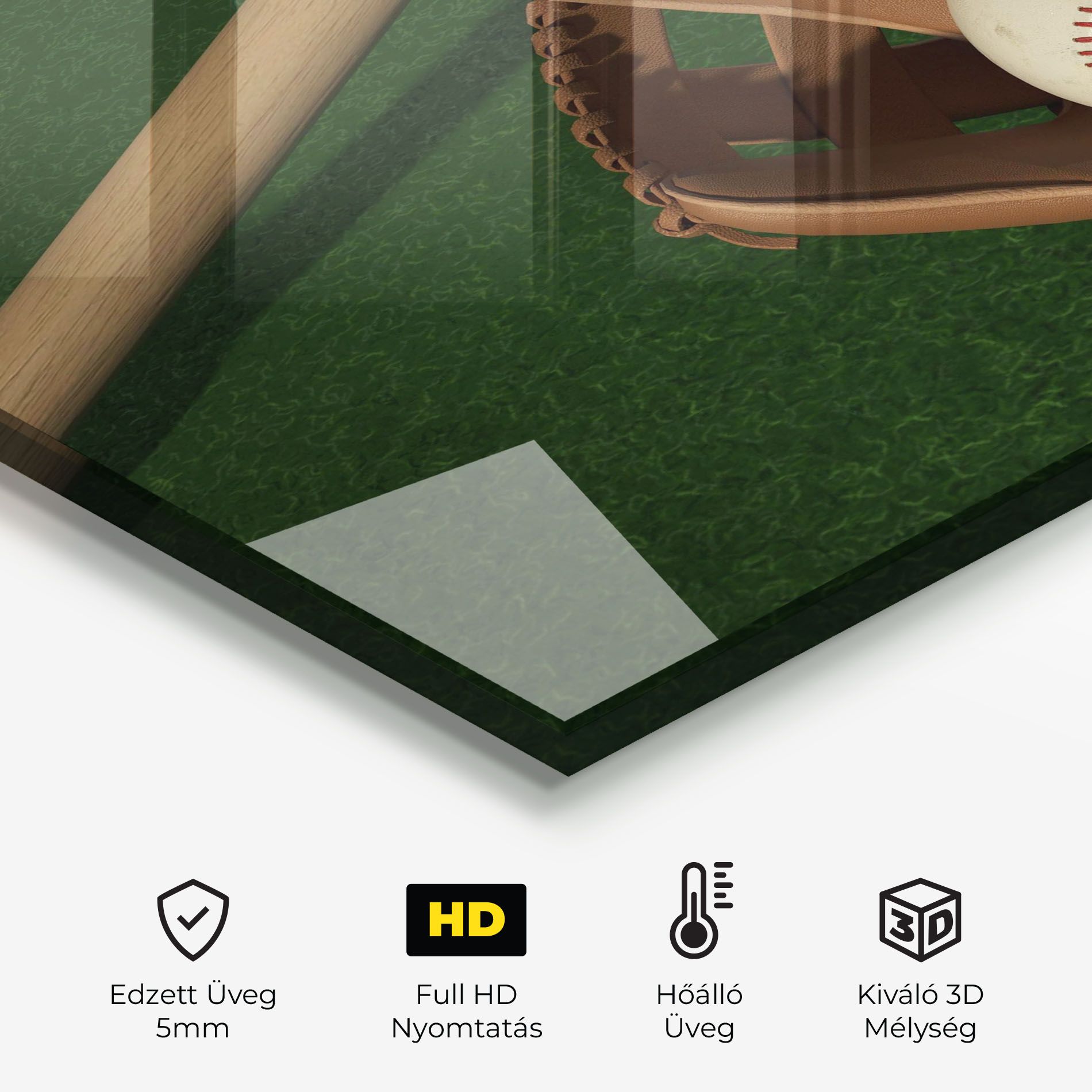 Baseball Glove On Green mockup 2