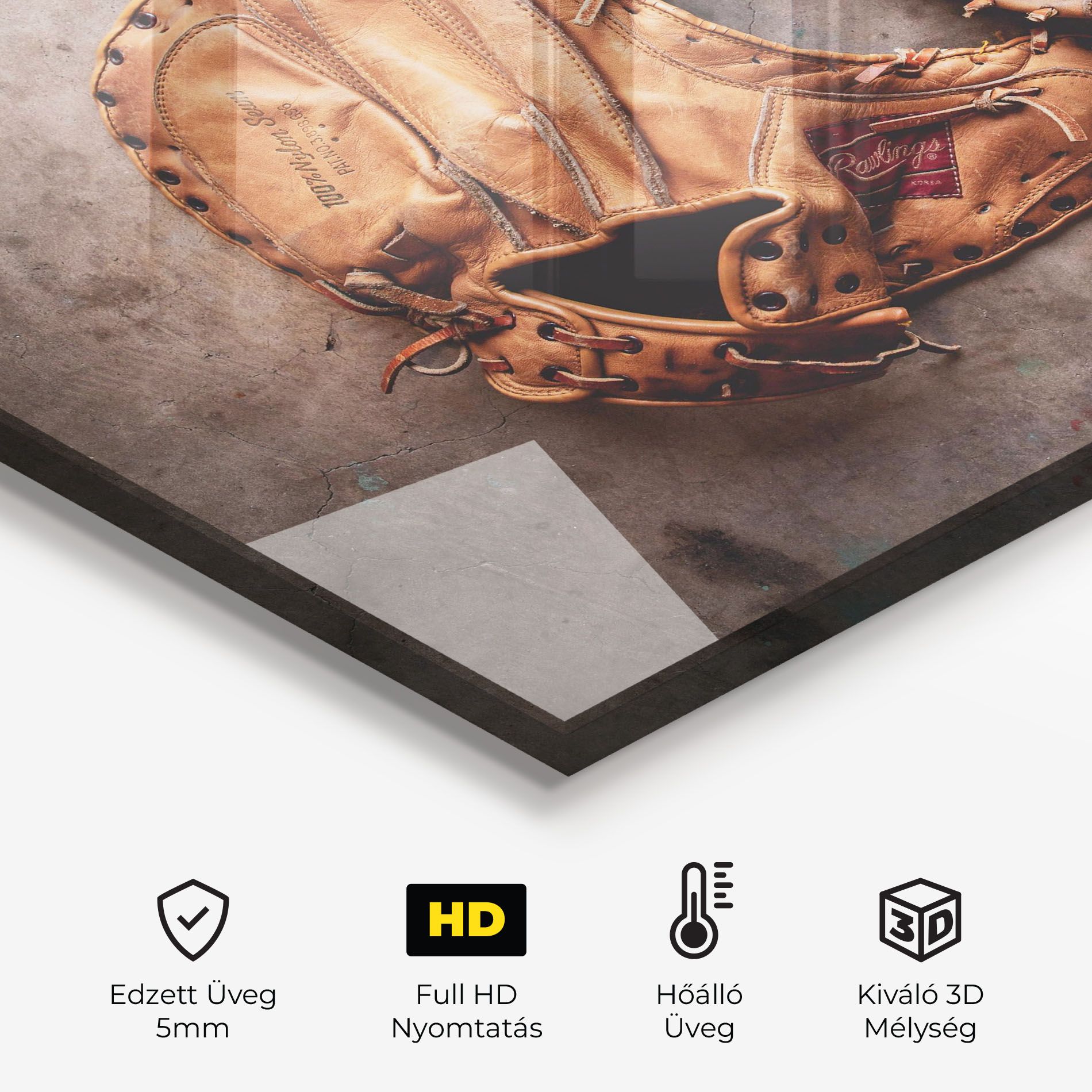 Brown Orange Baseball Gloves mockup 2