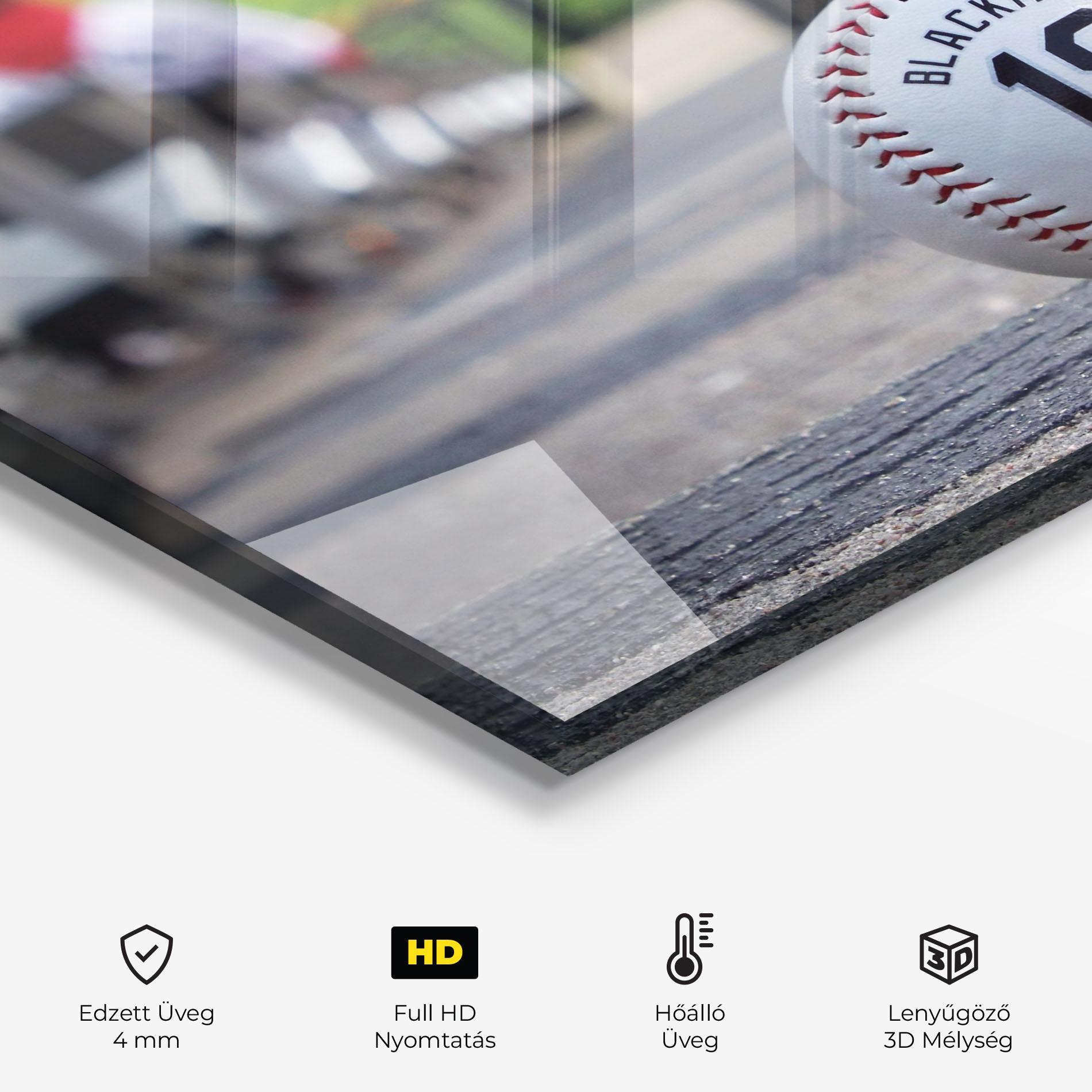 Konyhai üveg hátfal Baseball Nr 19 mockup 2