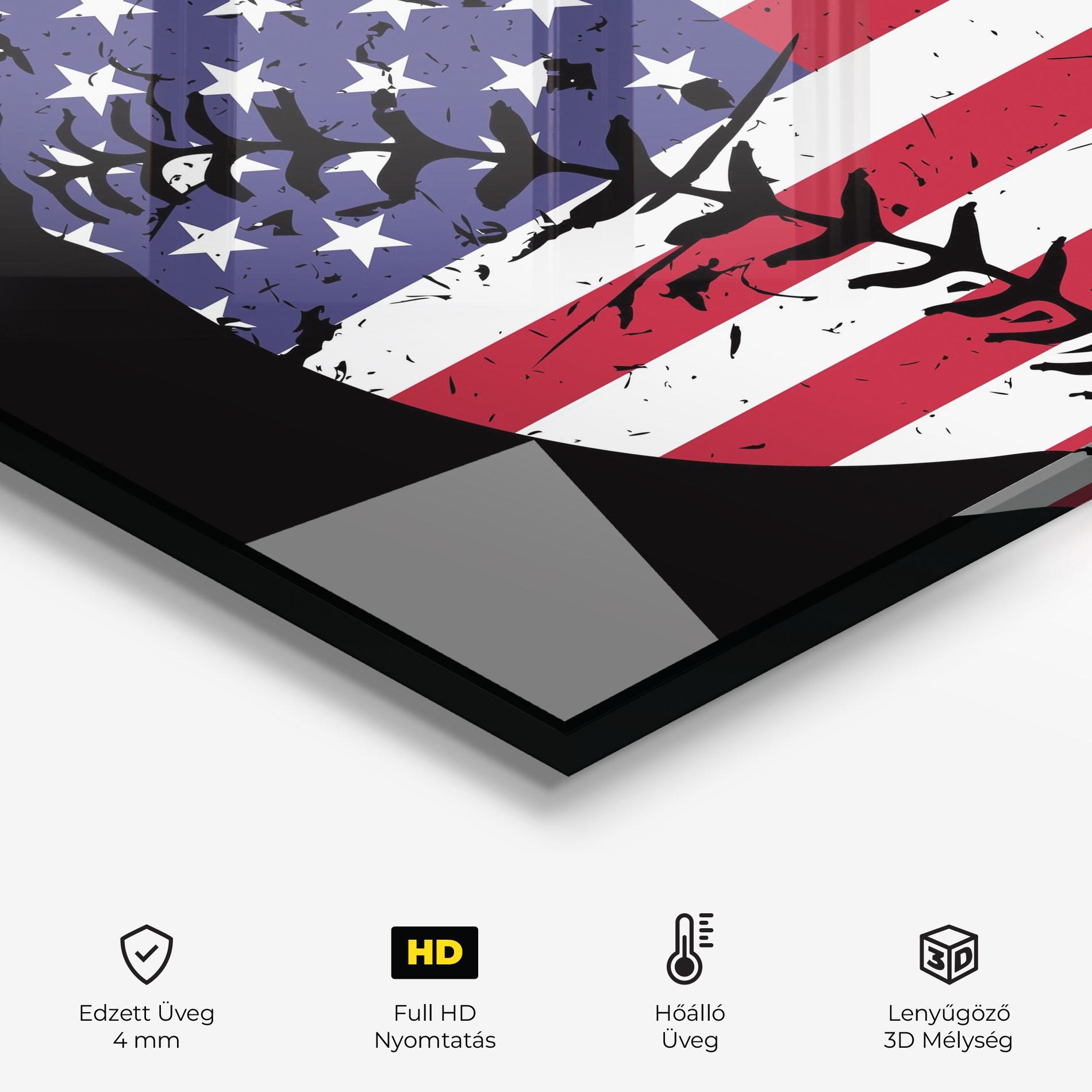 Konyhai üveg hátfal Baseball Usa mockup 2