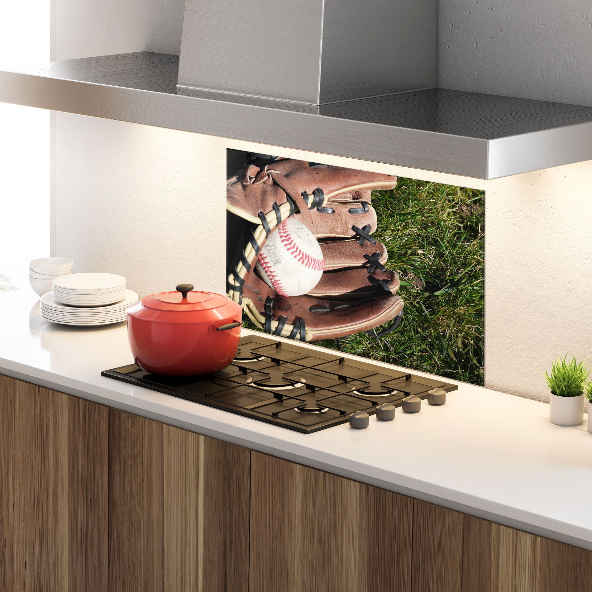 Brown Baseball Glove mockup 4