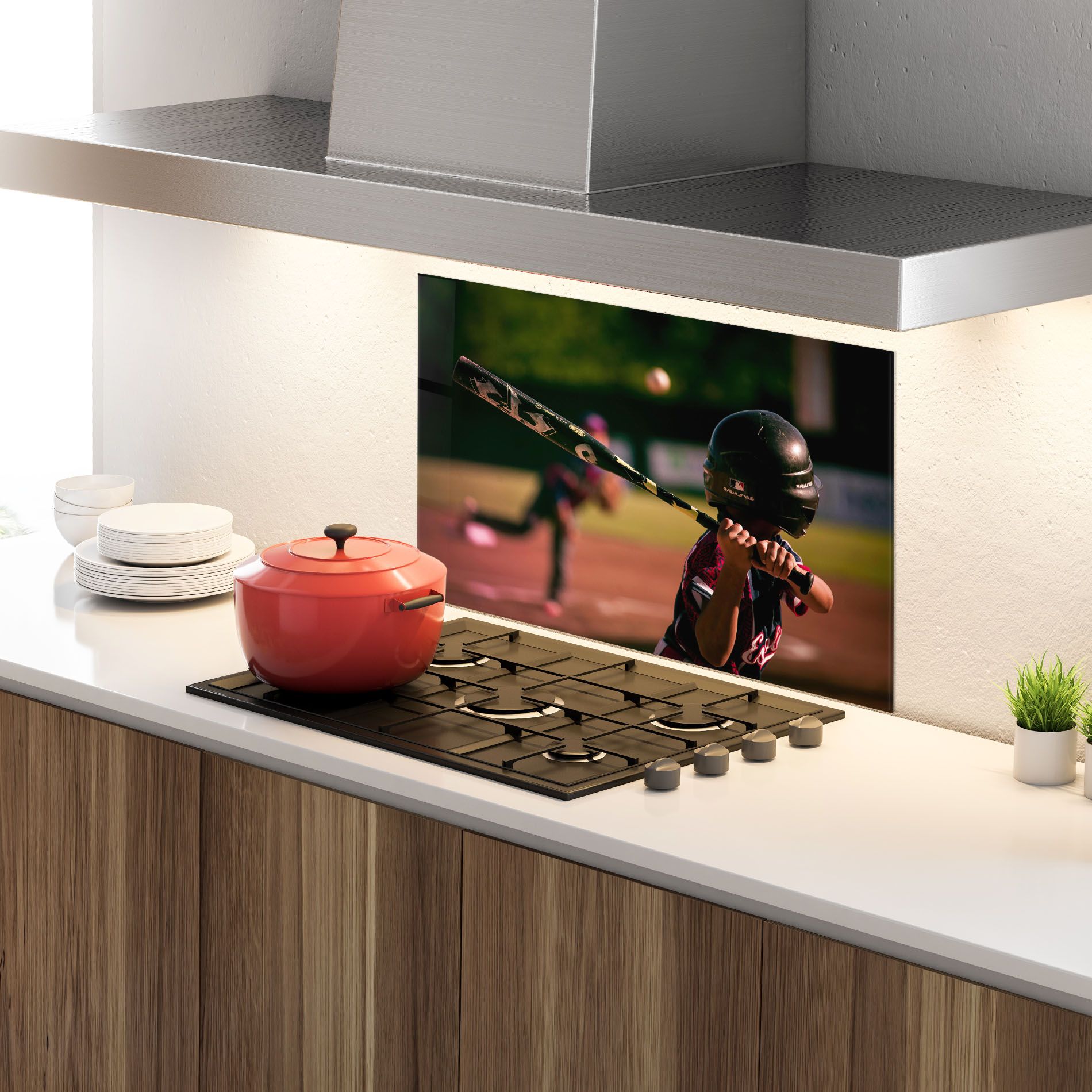 Child Playing Baseball mockup 4