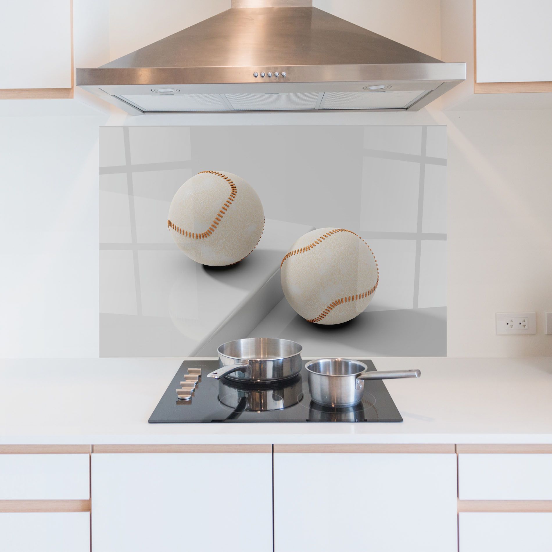 Baseball Ball On White mockup 5