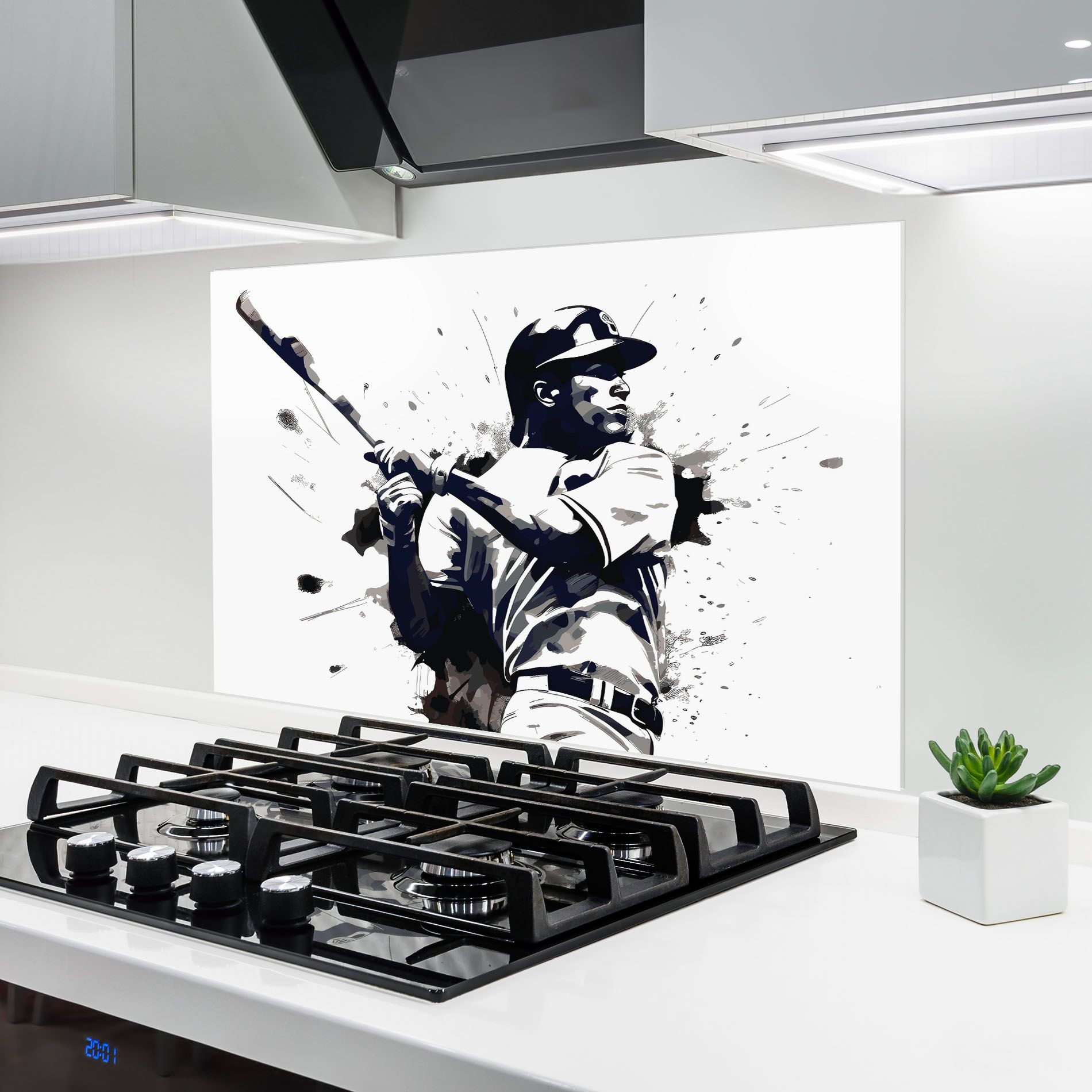 Baseball Grey Art mockup 6