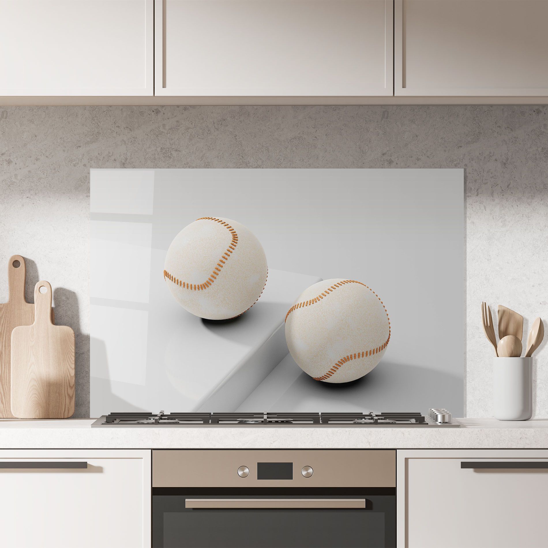 Baseball Ball On White mockup 7