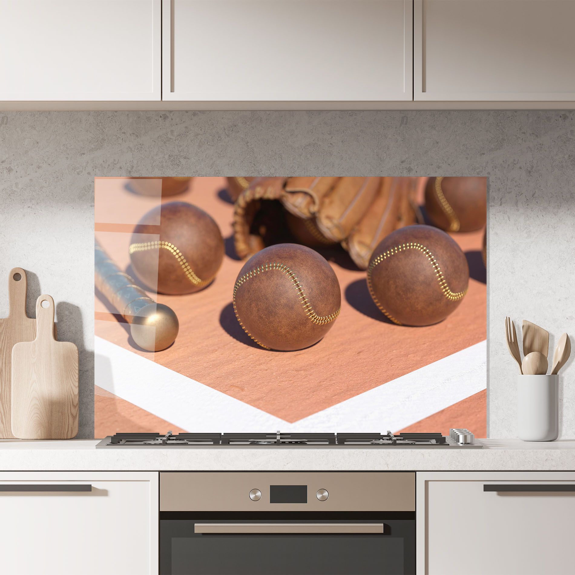 Brown Baseball Ball mockup 7