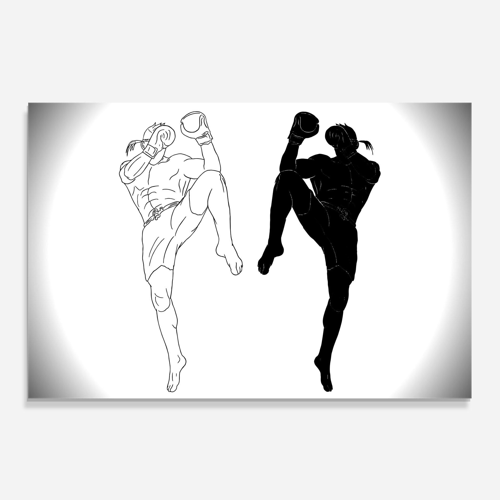 Konyhai üveg hátfal Box Kungfu mockup 0