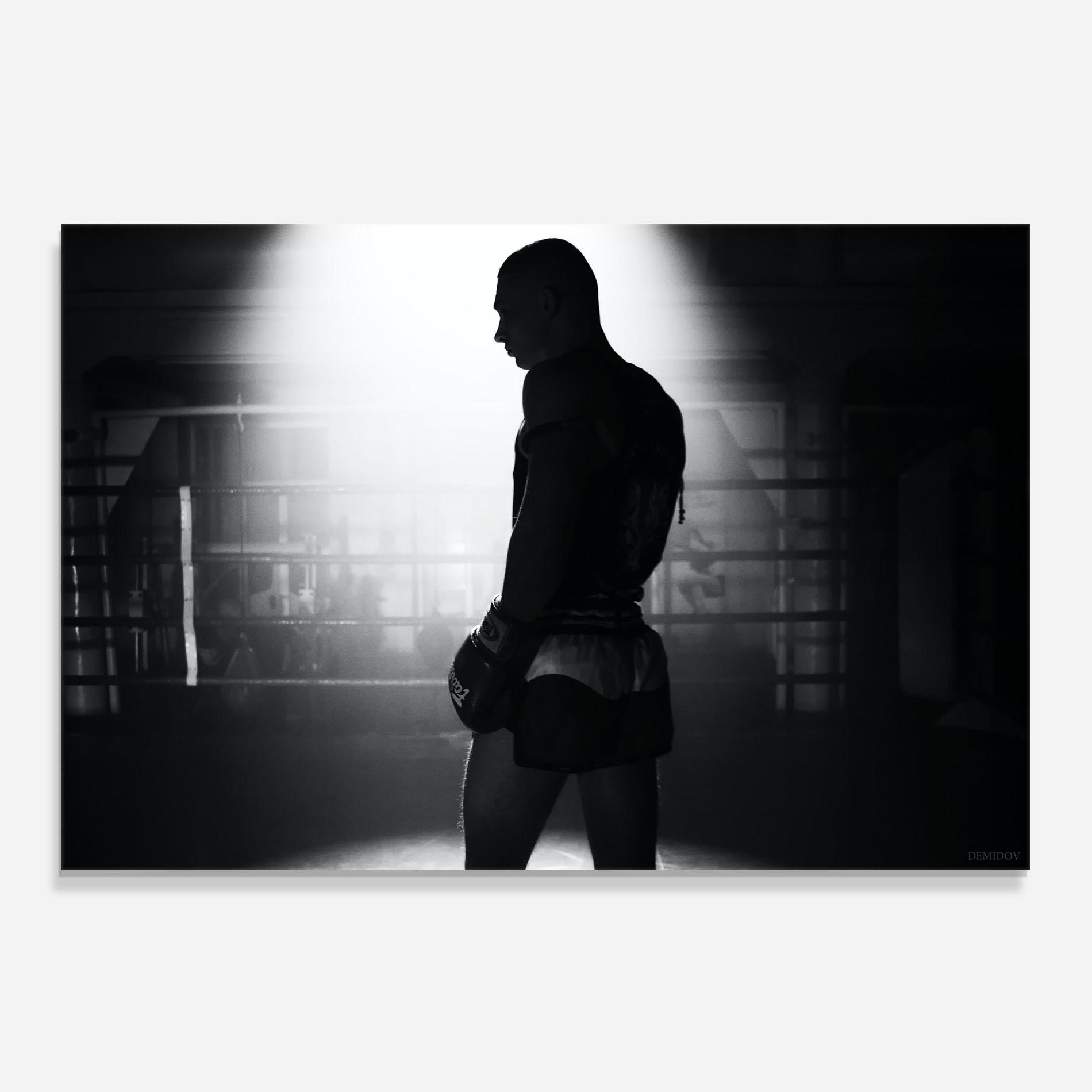 Konyhai üveg hátfal Boxer Shilouette mockup 0