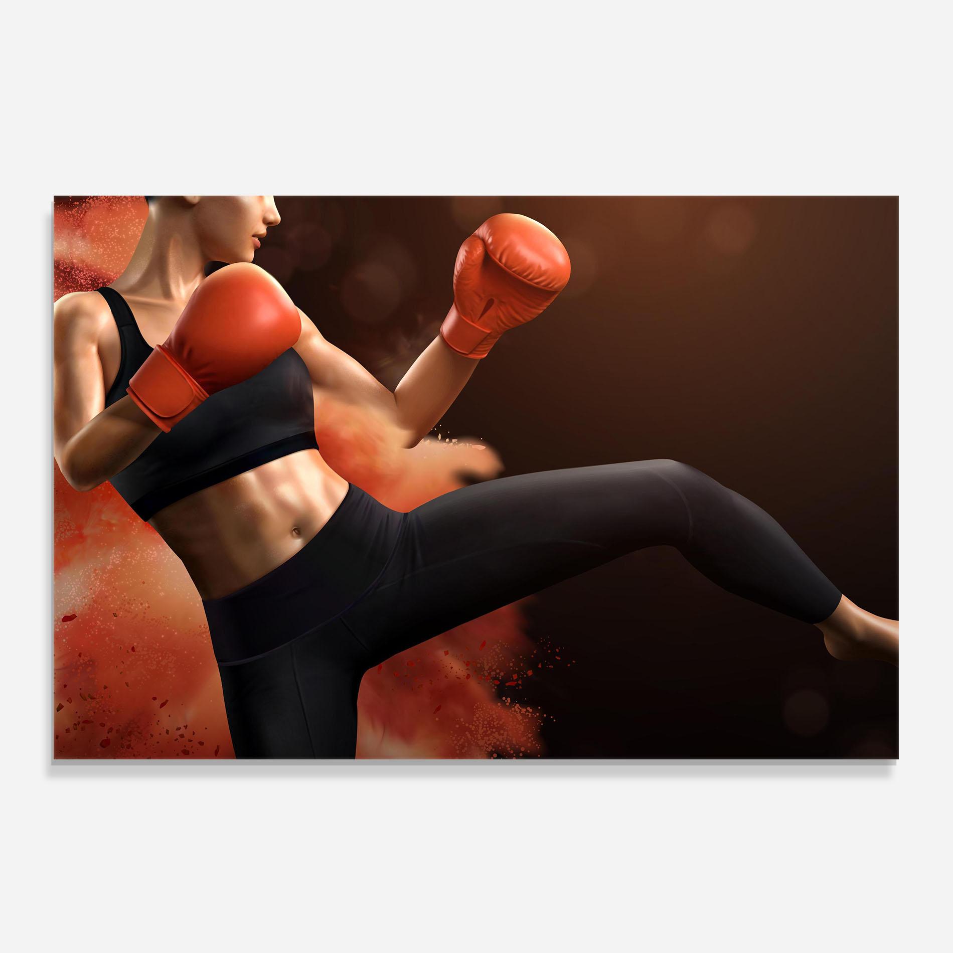 Konyhai üveg hátfal Woman Box mockup 0