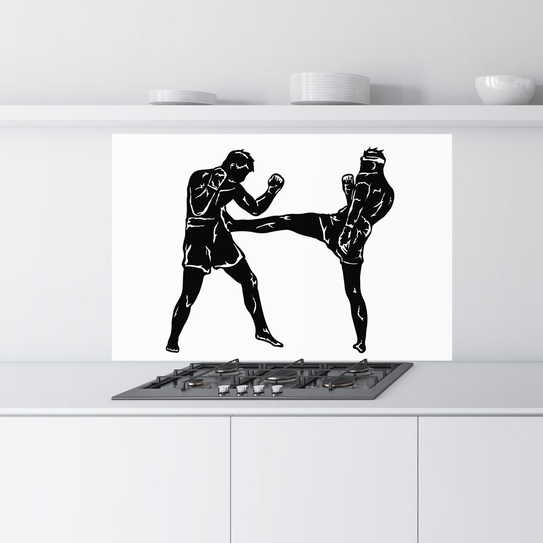 Konyhai üveg hátfal Box Fight Move mockup 9