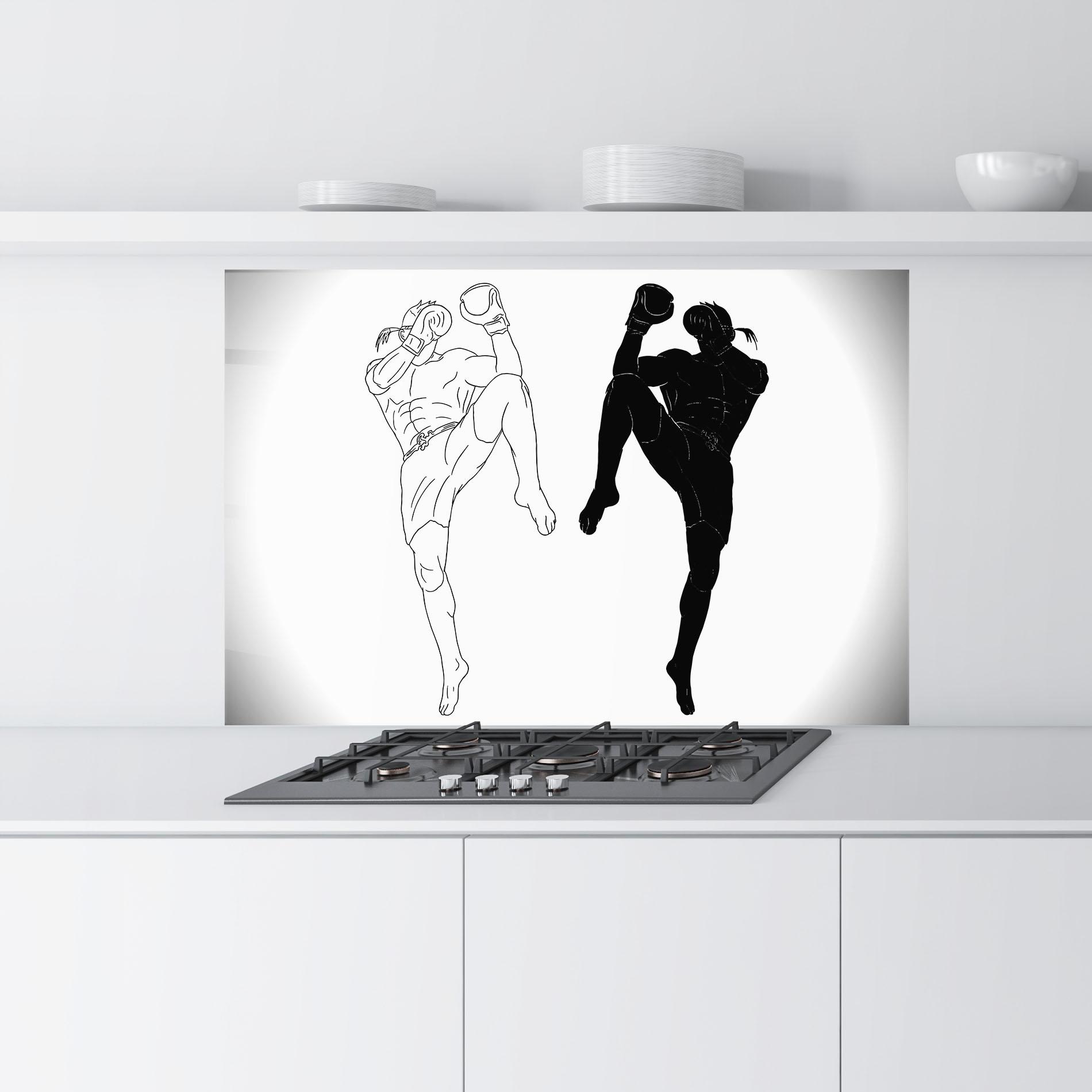 Konyhai üveg hátfal Box Kungfu mockup 9