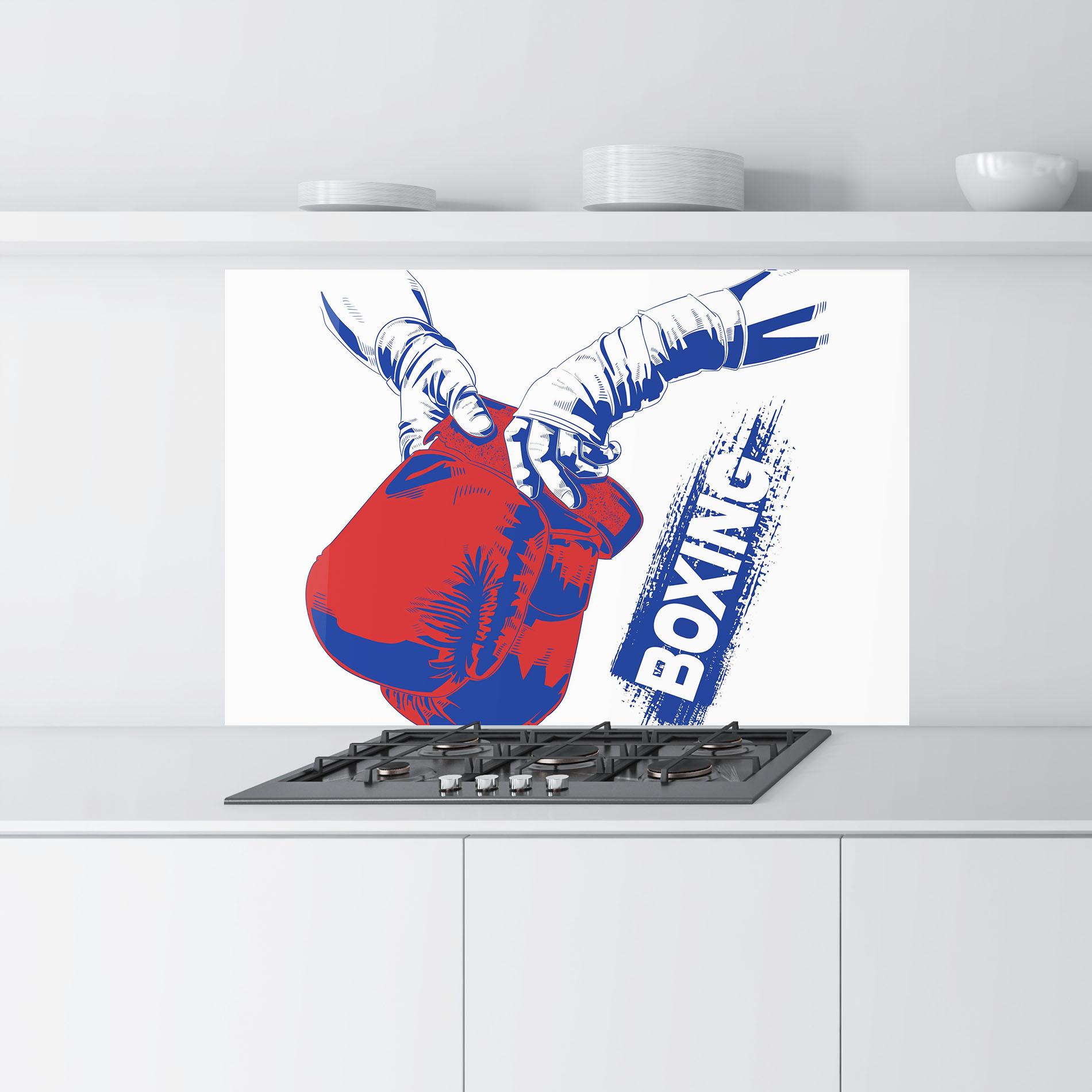 Konyhai üveg hátfal Boxing Blue mockup 9