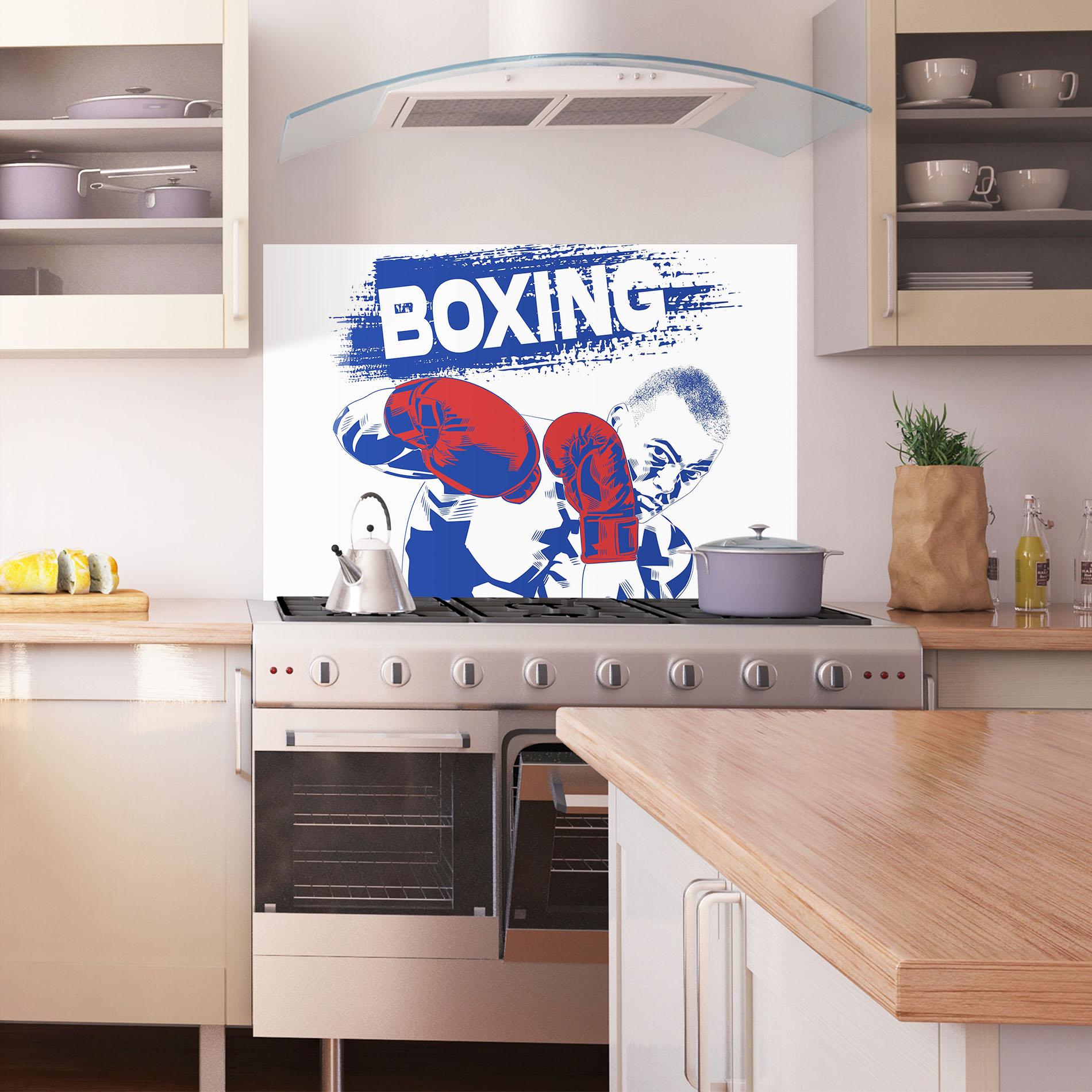 Konyhai üveg hátfal Blue Boxing mockup 1