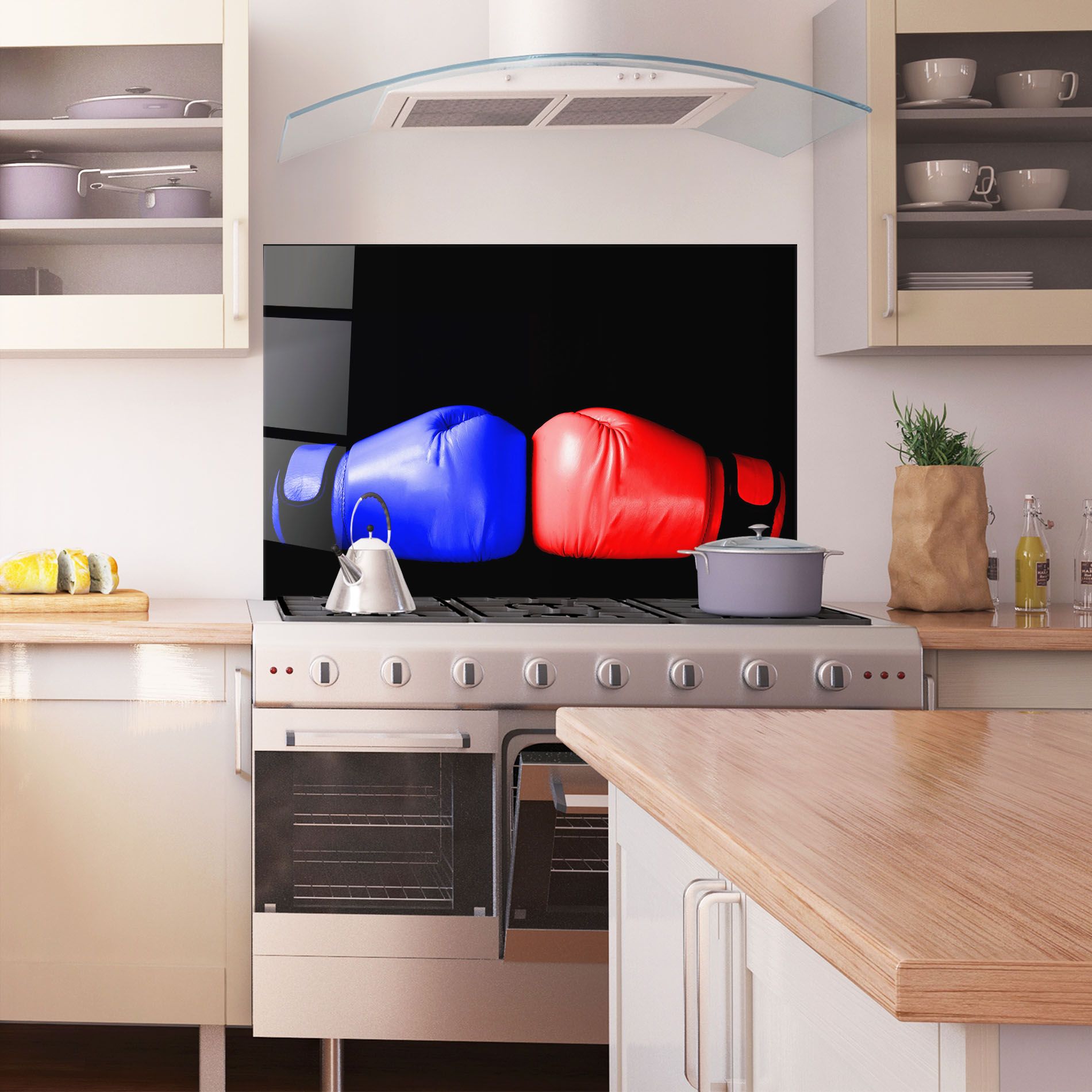Boxing Blue Red Glove mockup 1