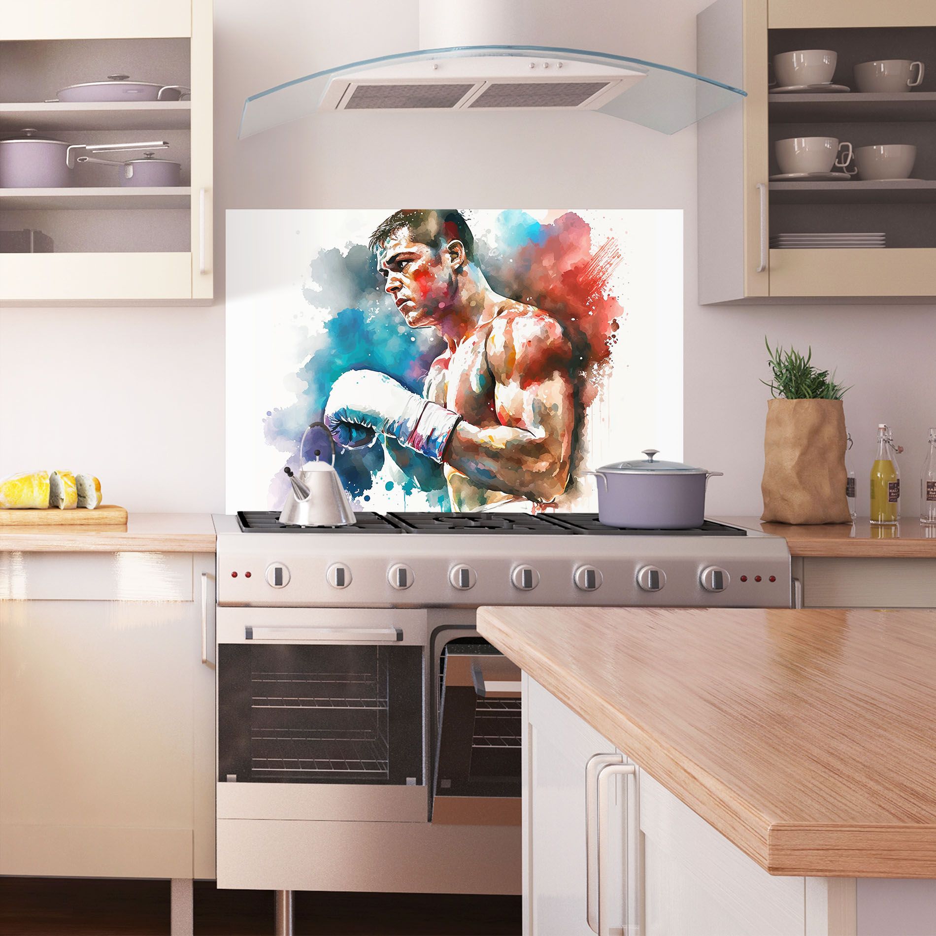 Boxing Red Blue mockup 1