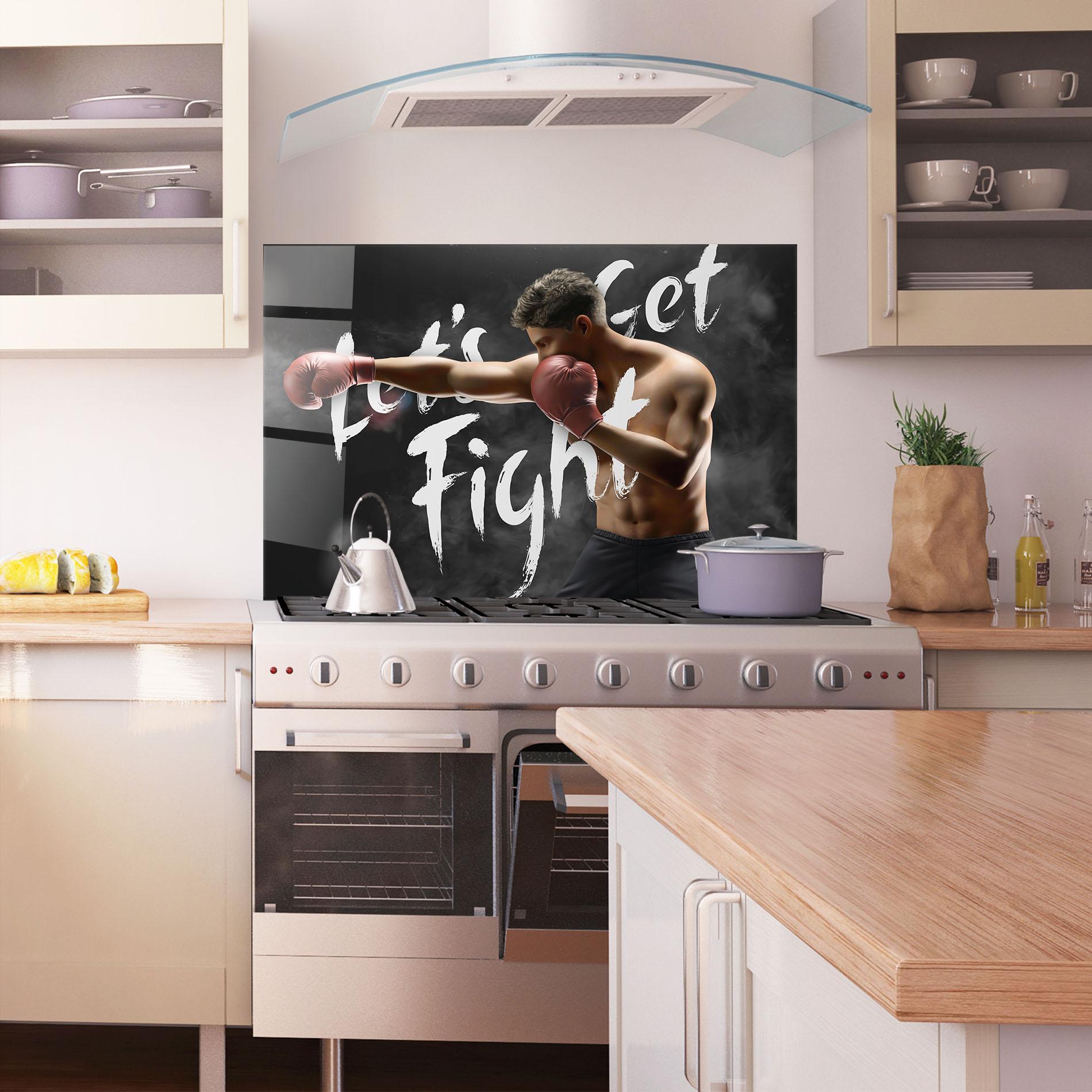 Konyhai üveg hátfal Lets Get Fight mockup 1