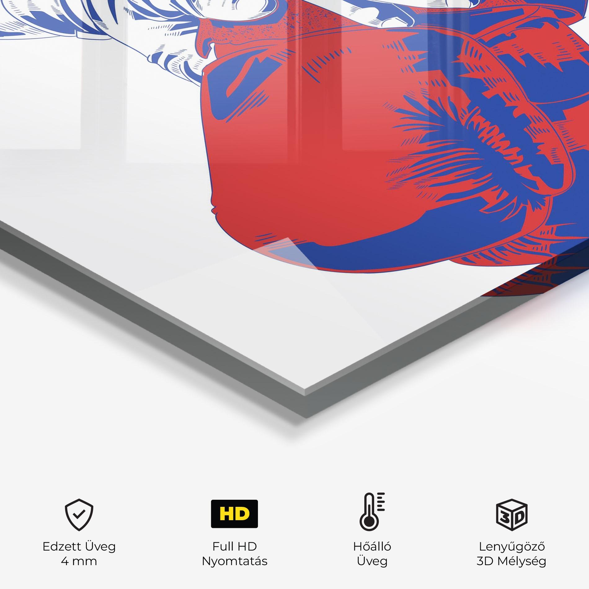 Konyhai üveg hátfal Boxing Blue mockup 2