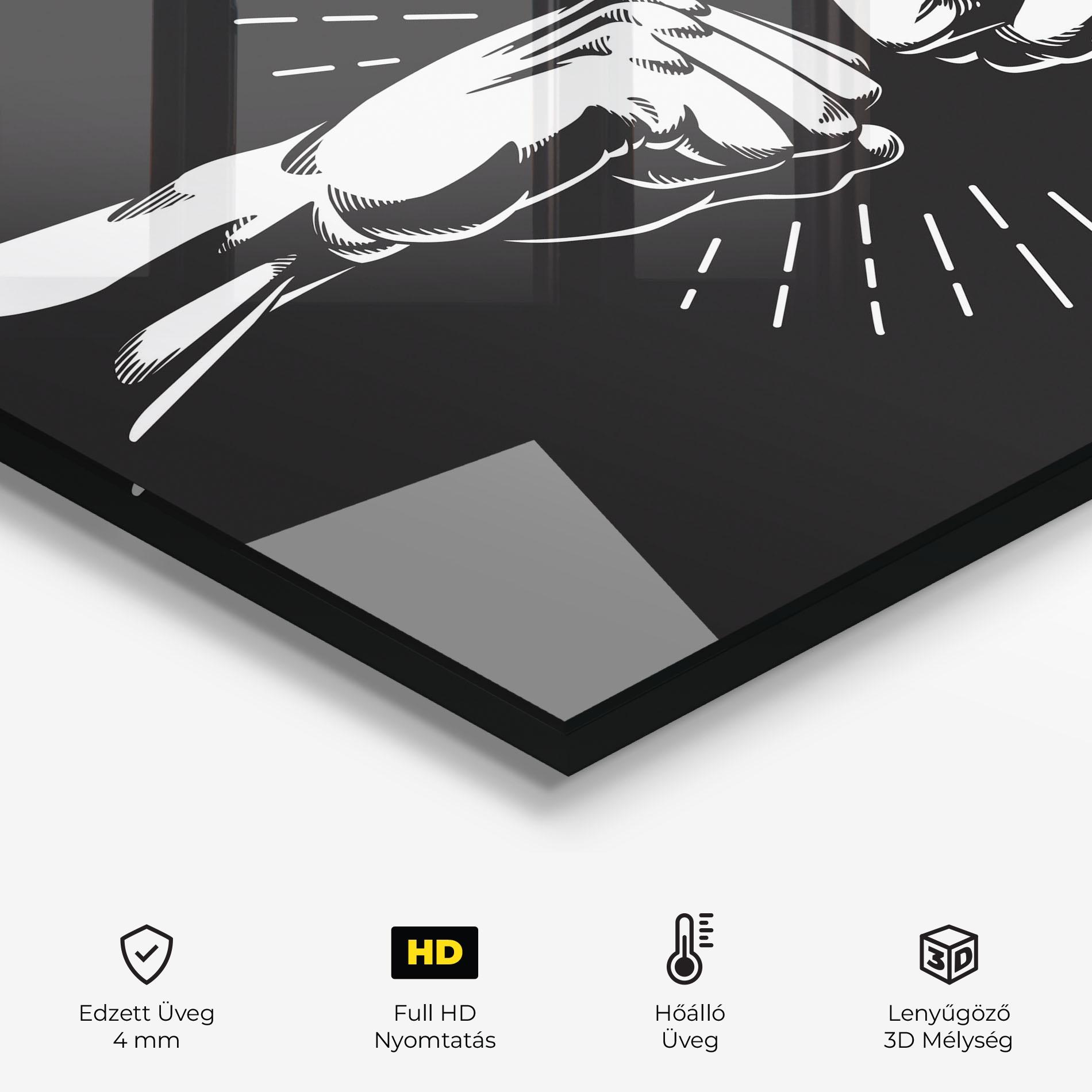 Konyhai üveg hátfal Grey Handshake Box mockup 2