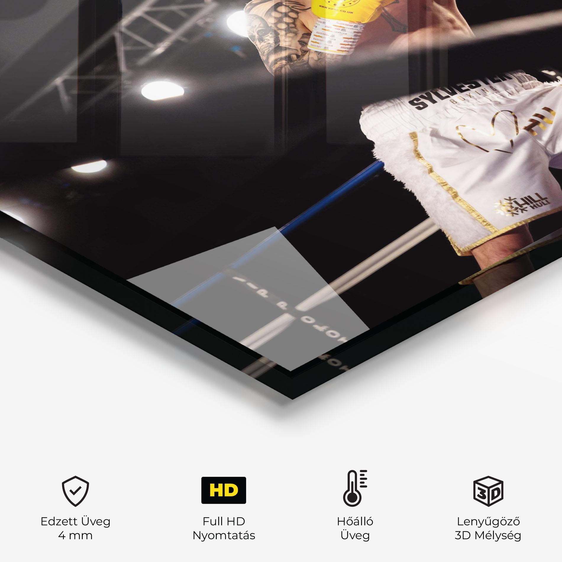 Konyhai üveg hátfal Yellow Gloves mockup 2