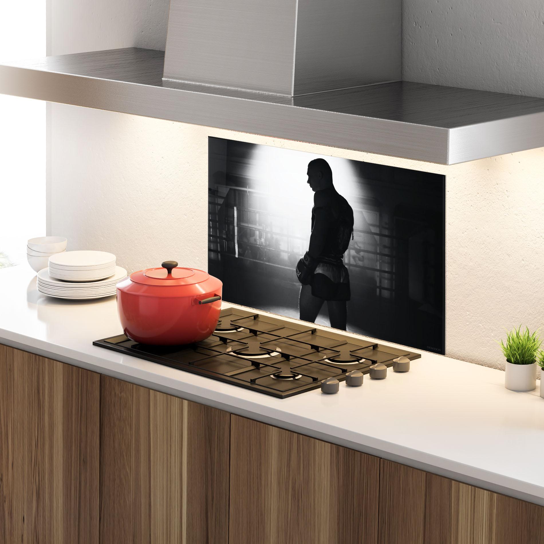 Konyhai üveg hátfal Boxer Shilouette mockup 4