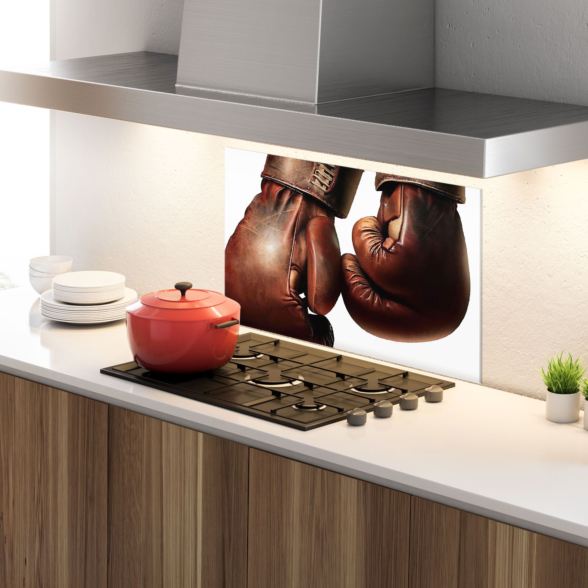 Boxing Brown Gloves mockup 4