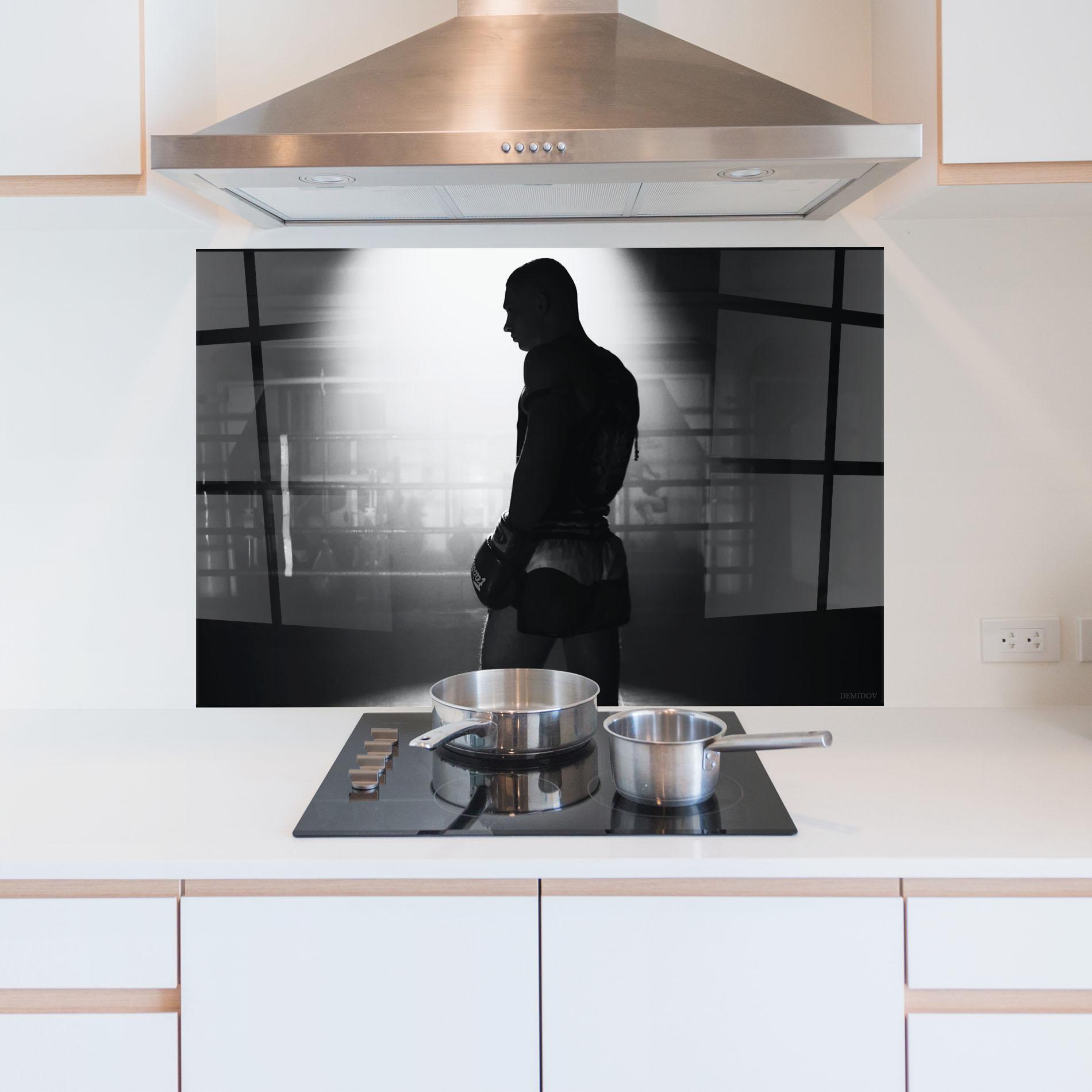 Konyhai üveg hátfal Boxer Shilouette mockup 5