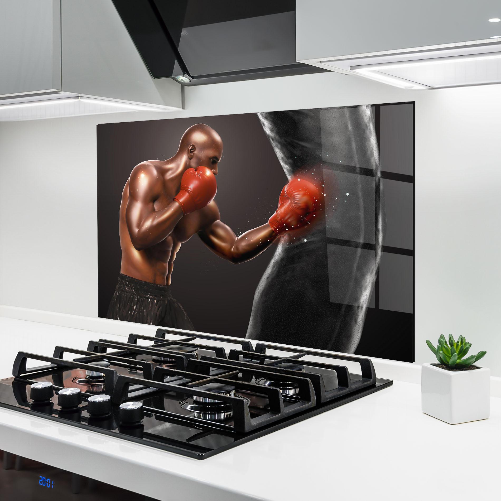 Konyhai üveg hátfal Strong Box mockup 6