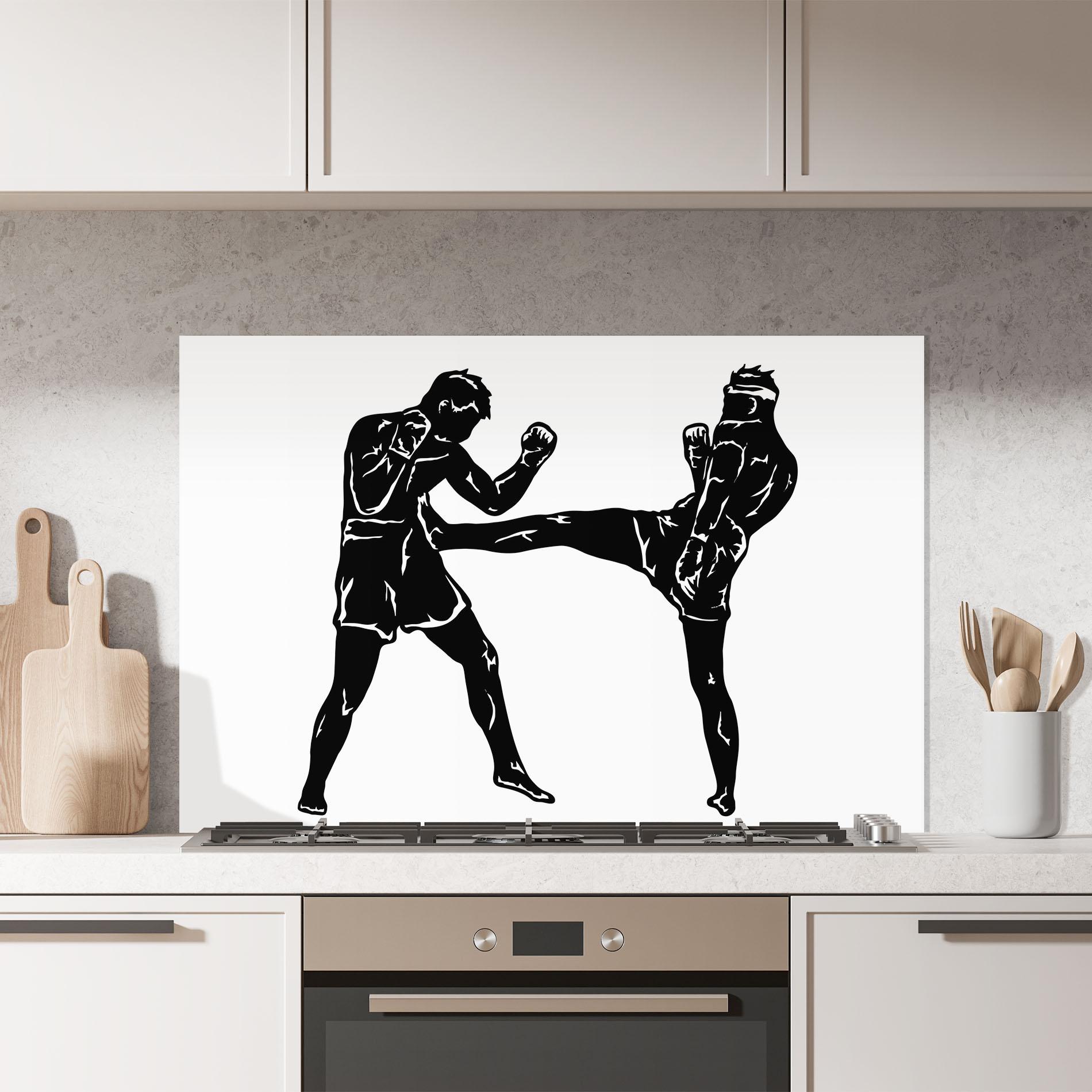 Konyhai üveg hátfal Box Fight Move mockup 7
