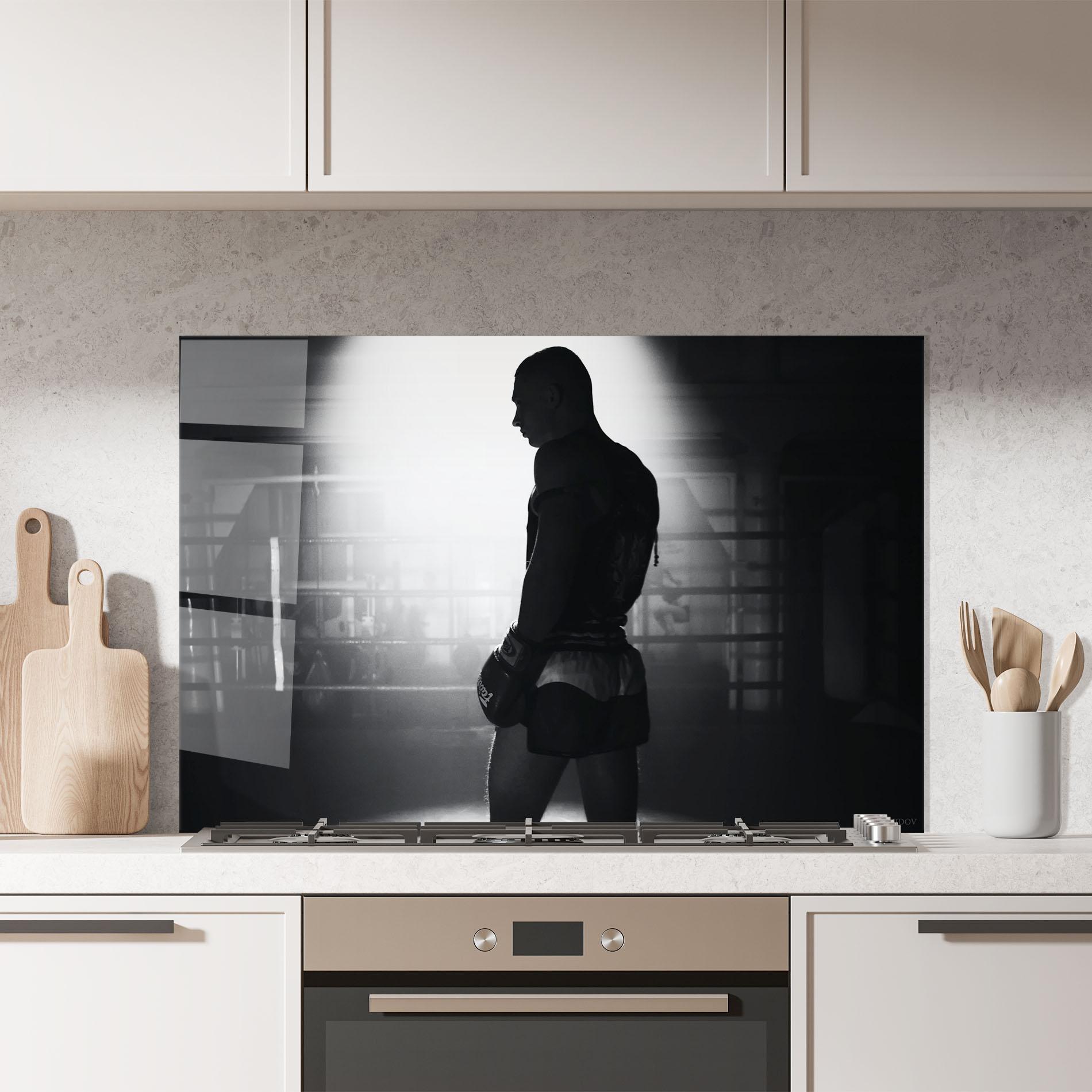 Konyhai üveg hátfal Boxer Shilouette mockup 7
