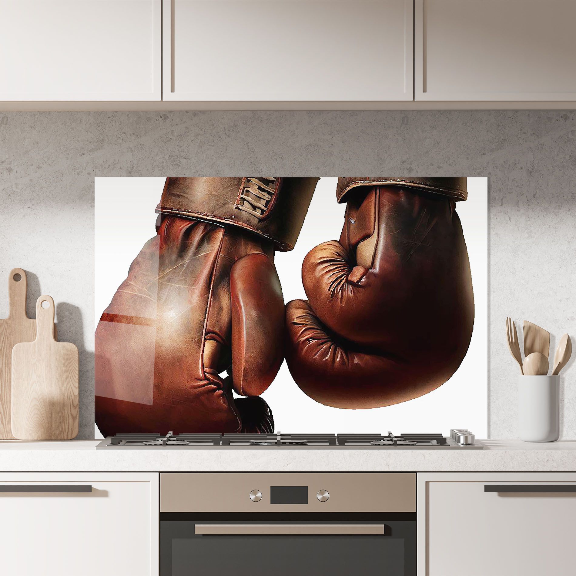 Boxing Brown Gloves mockup 7