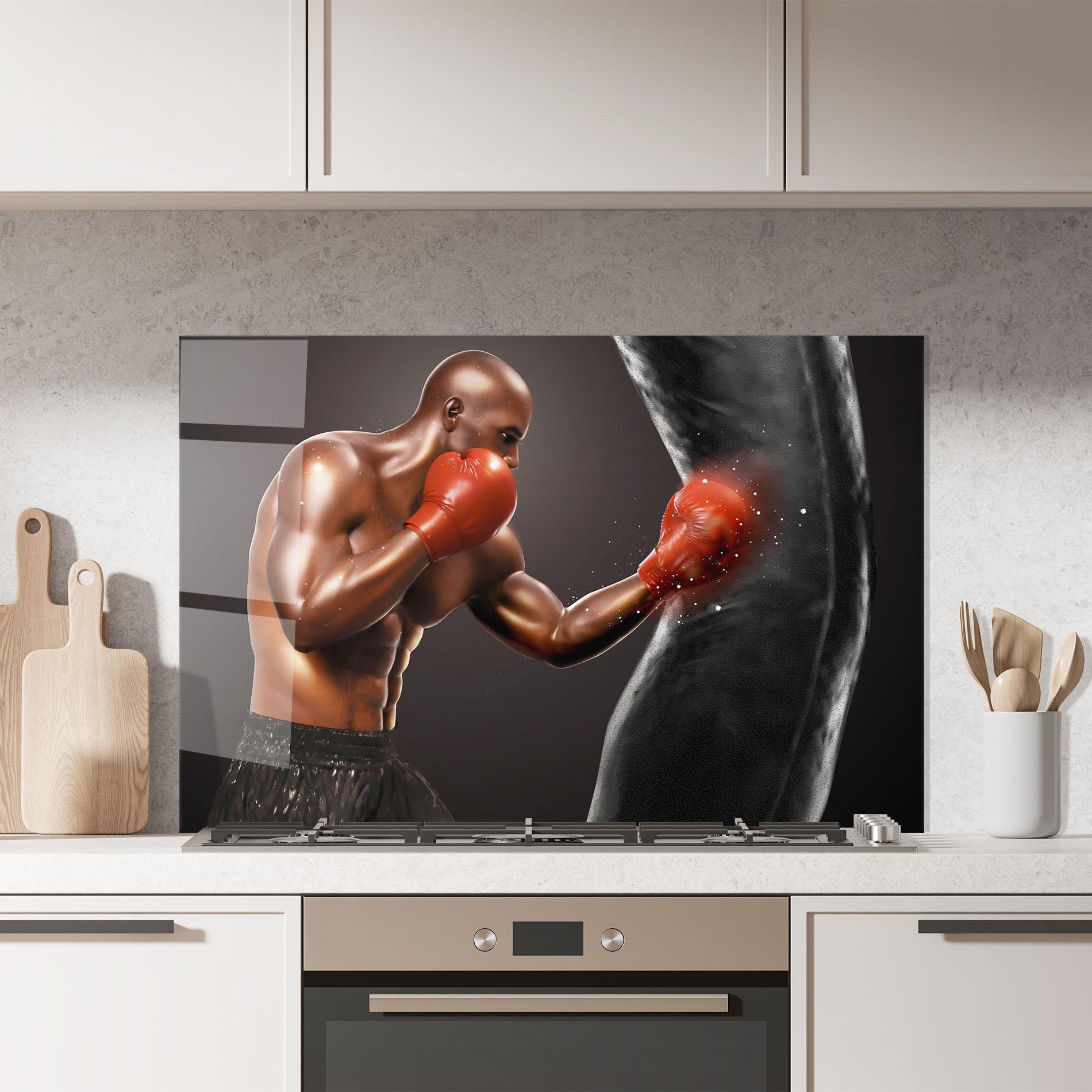 Konyhai üveg hátfal Strong Box mockup 7