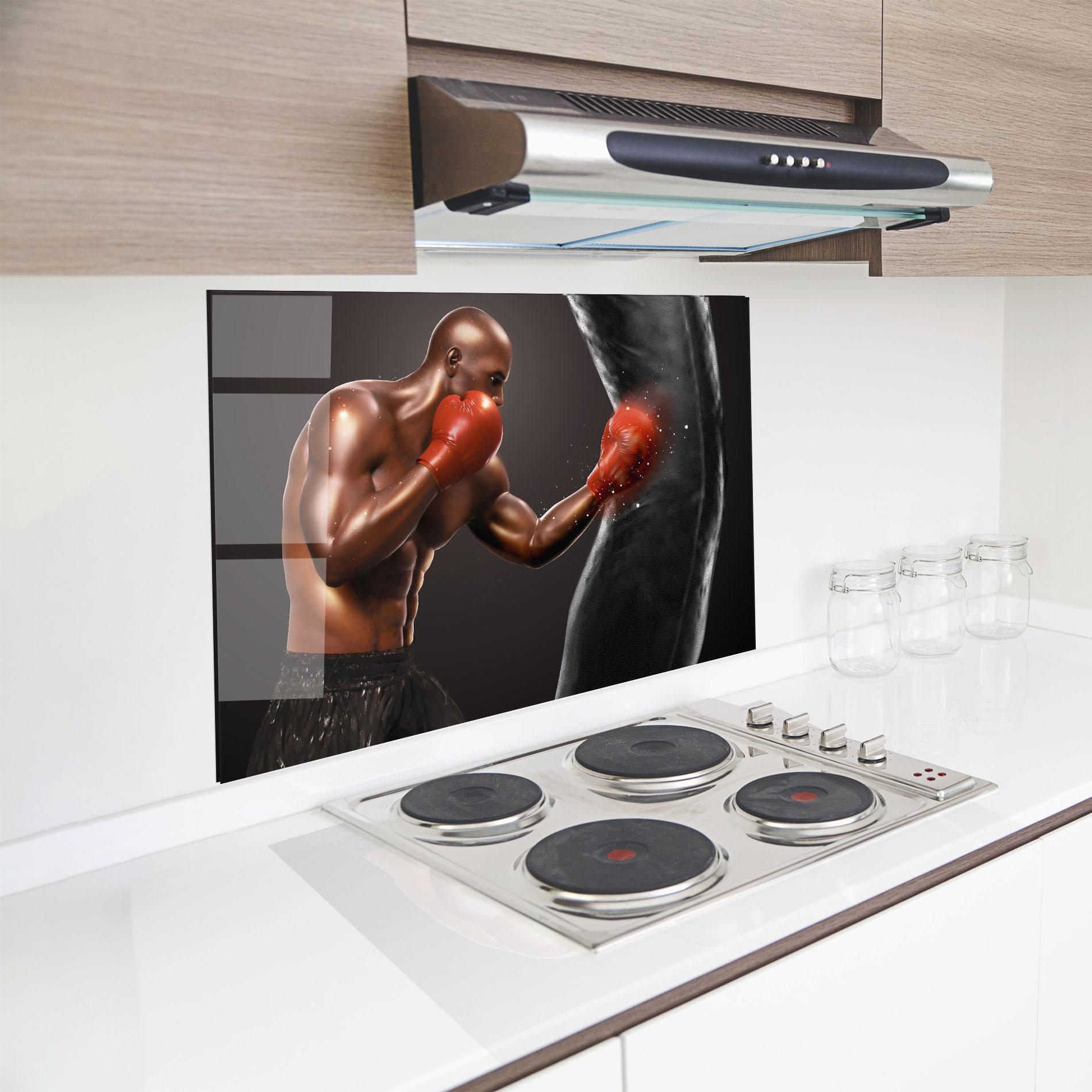 Konyhai üveg hátfal Strong Box mockup 8