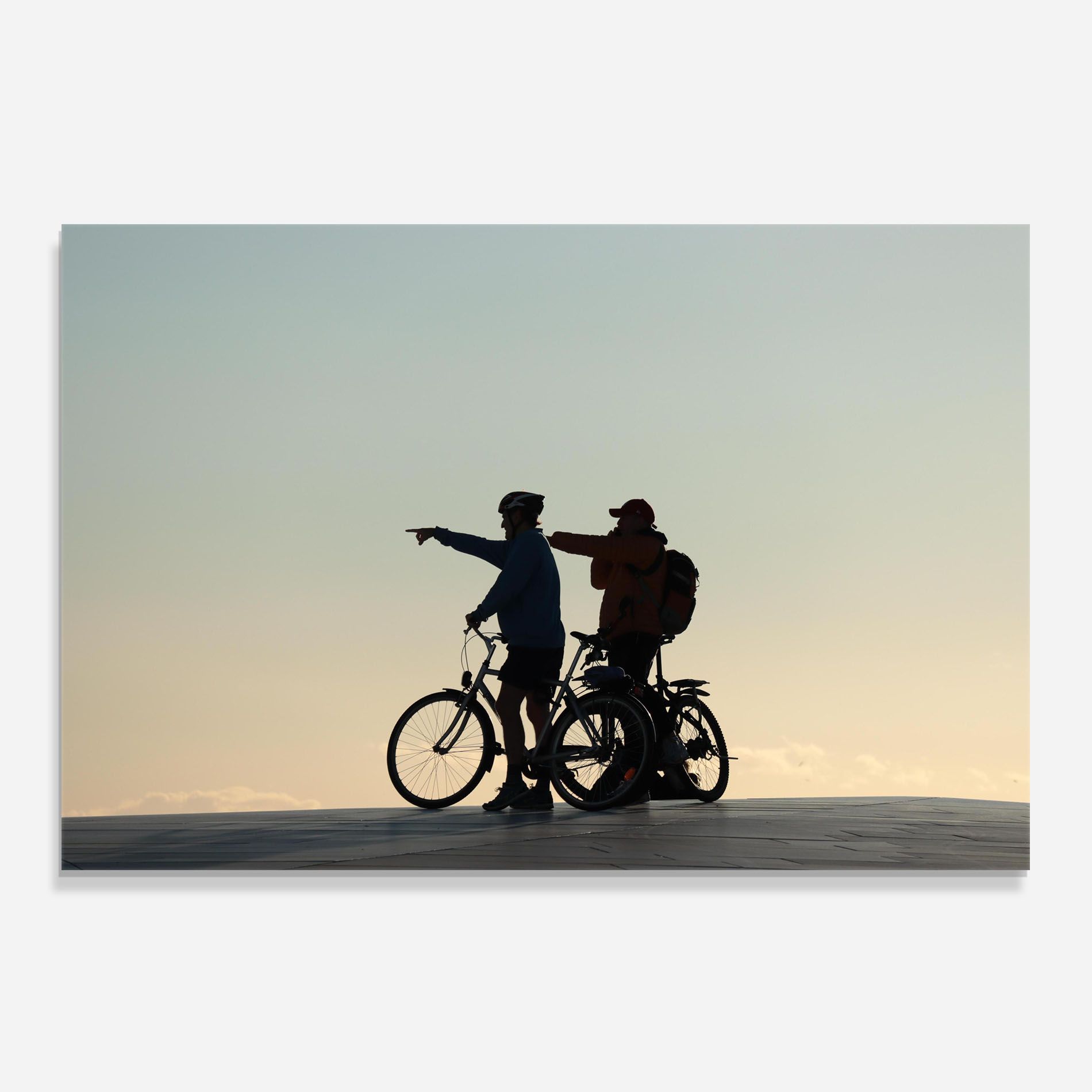 Bike Pointing Shilouette mockup 0