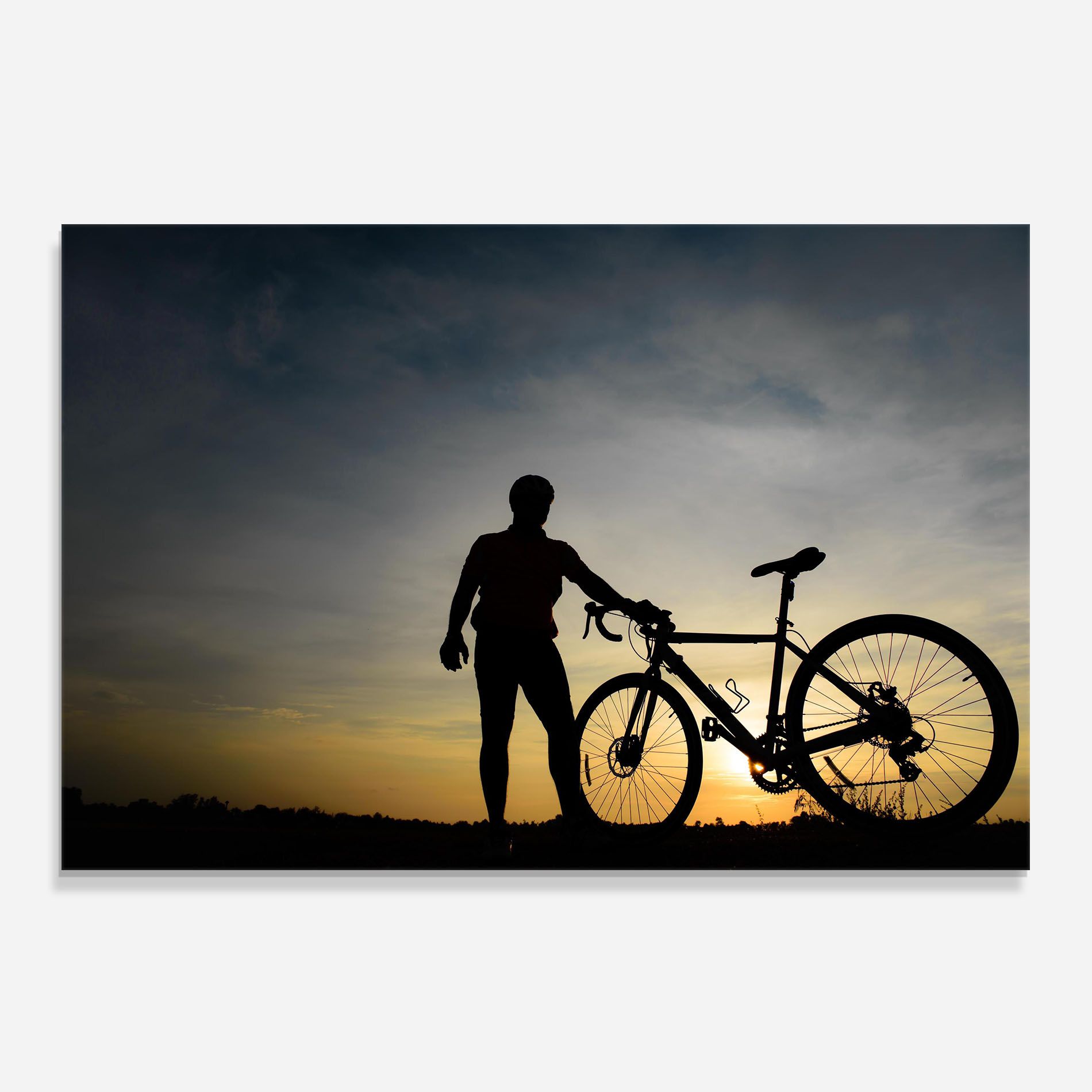 Holding Bike Shilouette mockup 0
