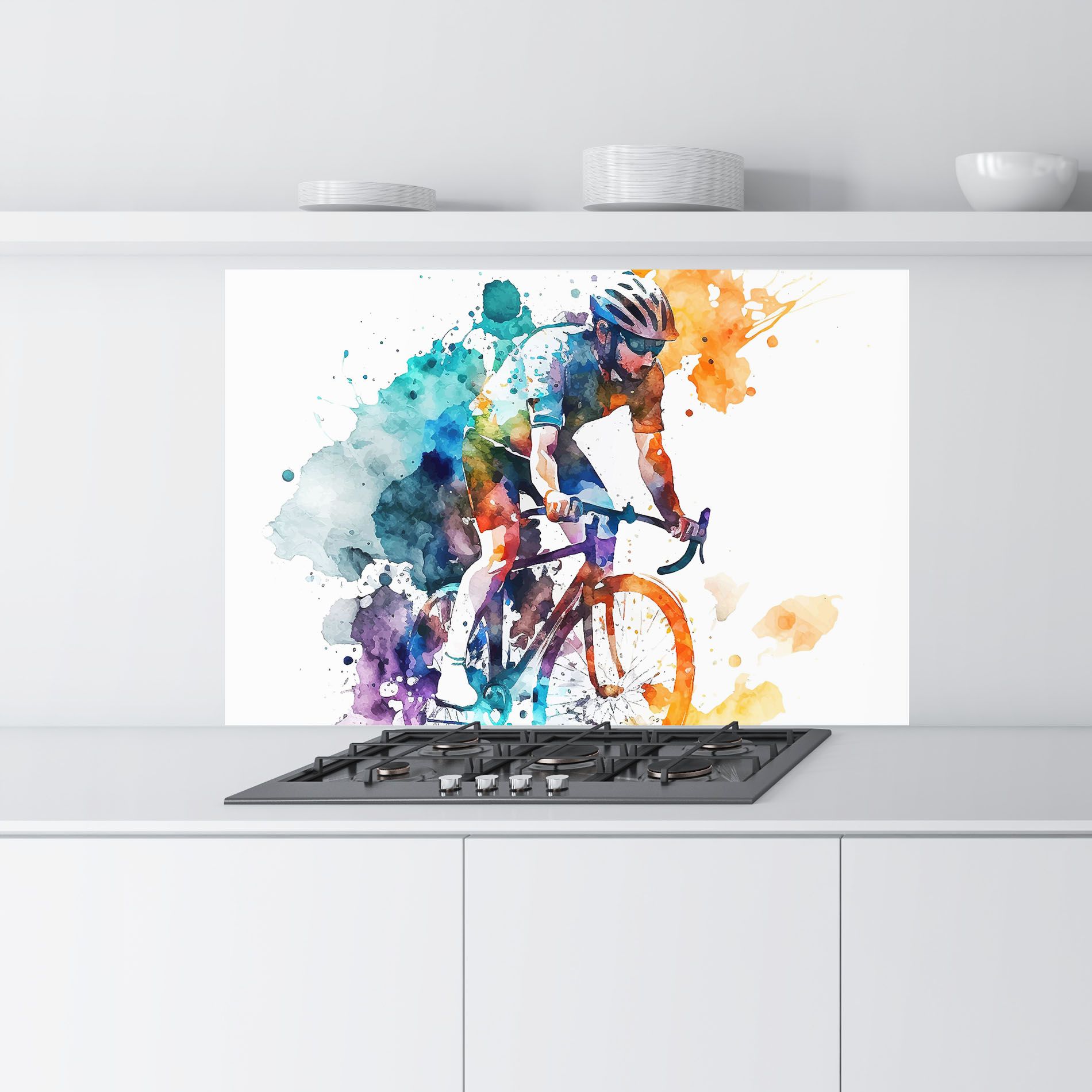 Cycling Watercolor mockup 9
