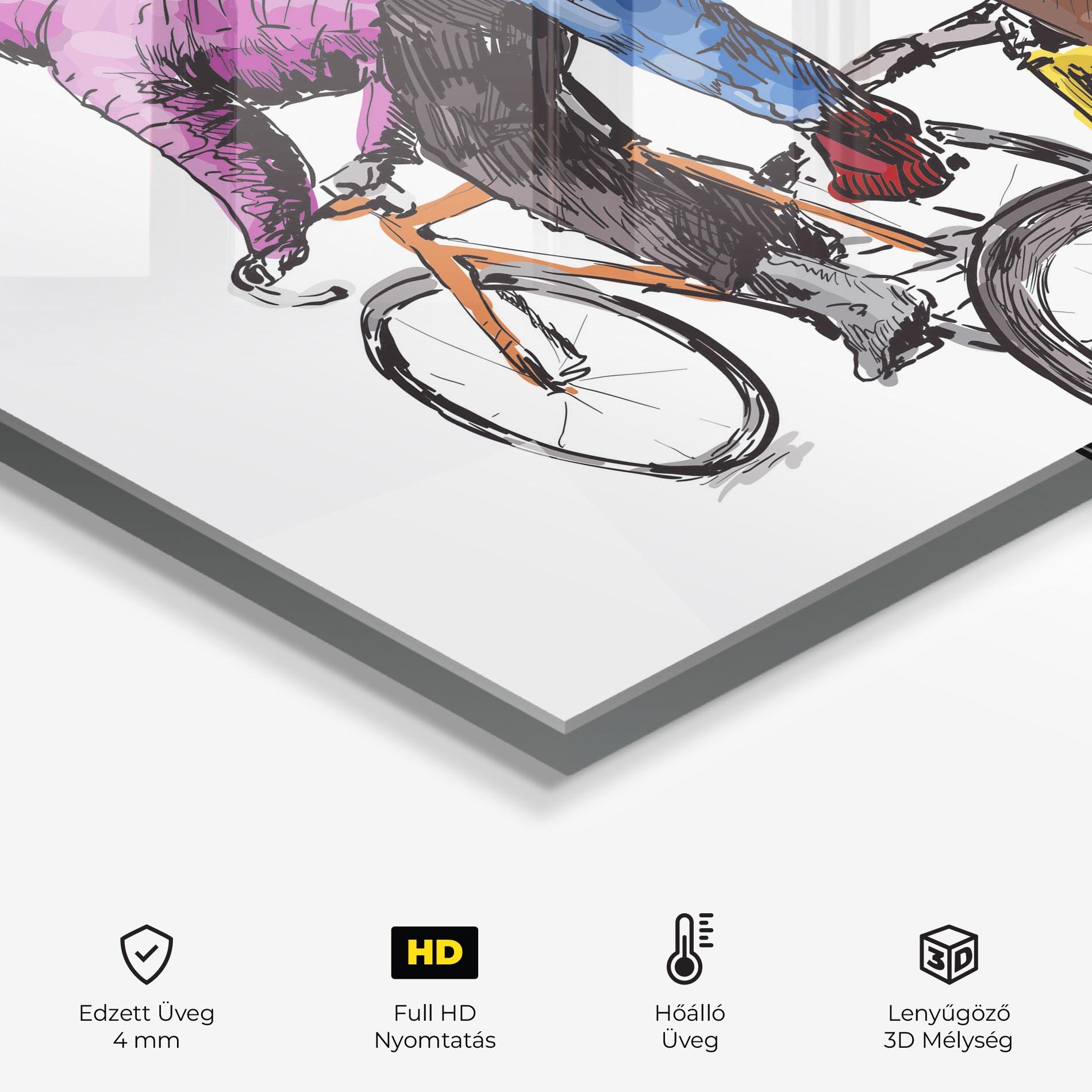 Konyhai üveg hátfal Bike Trip mockup 2