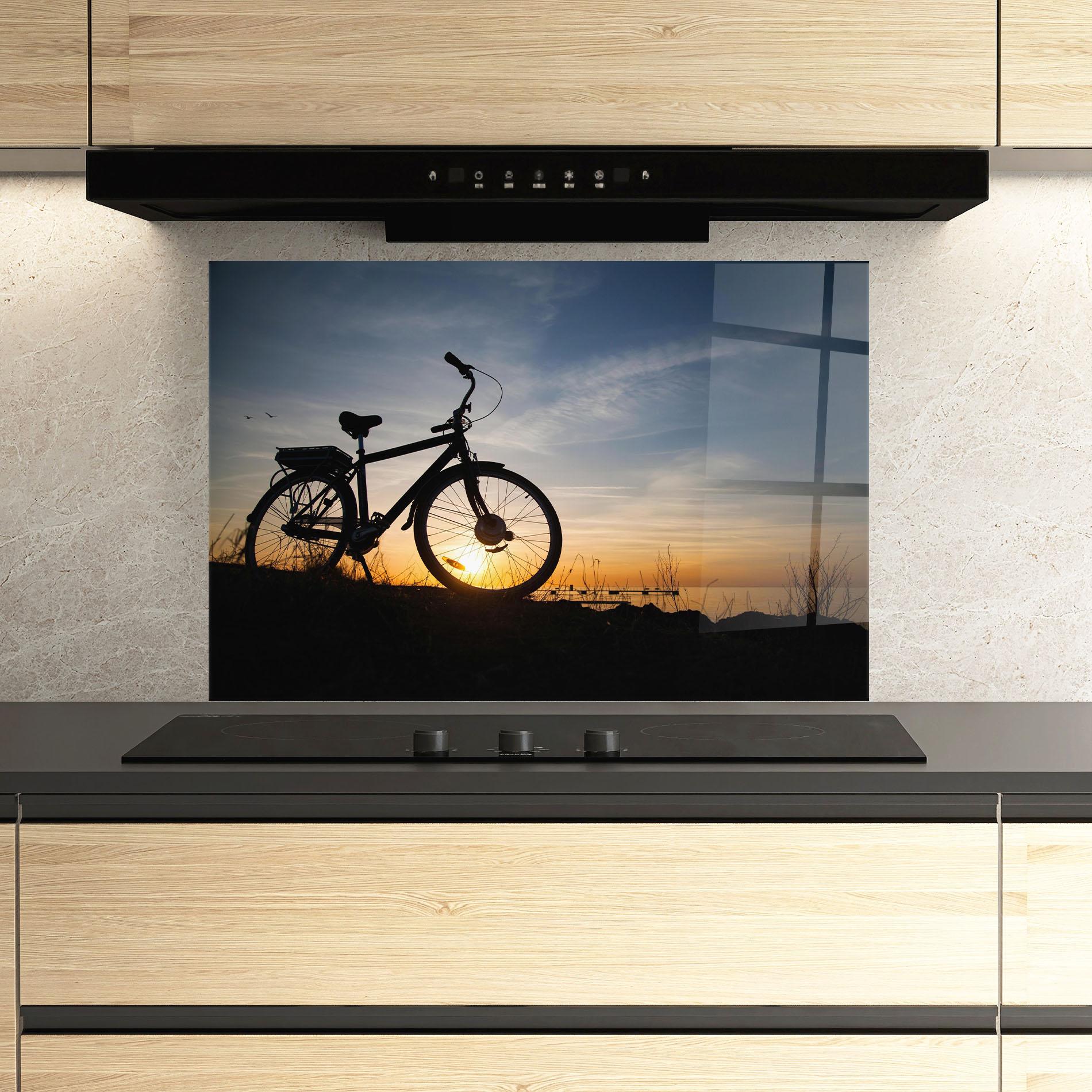 Konyhai üveg hátfal Blue Sky Bike mockup 3