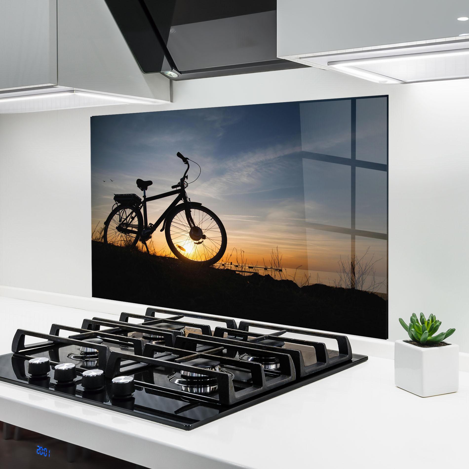 Konyhai üveg hátfal Blue Sky Bike mockup 6