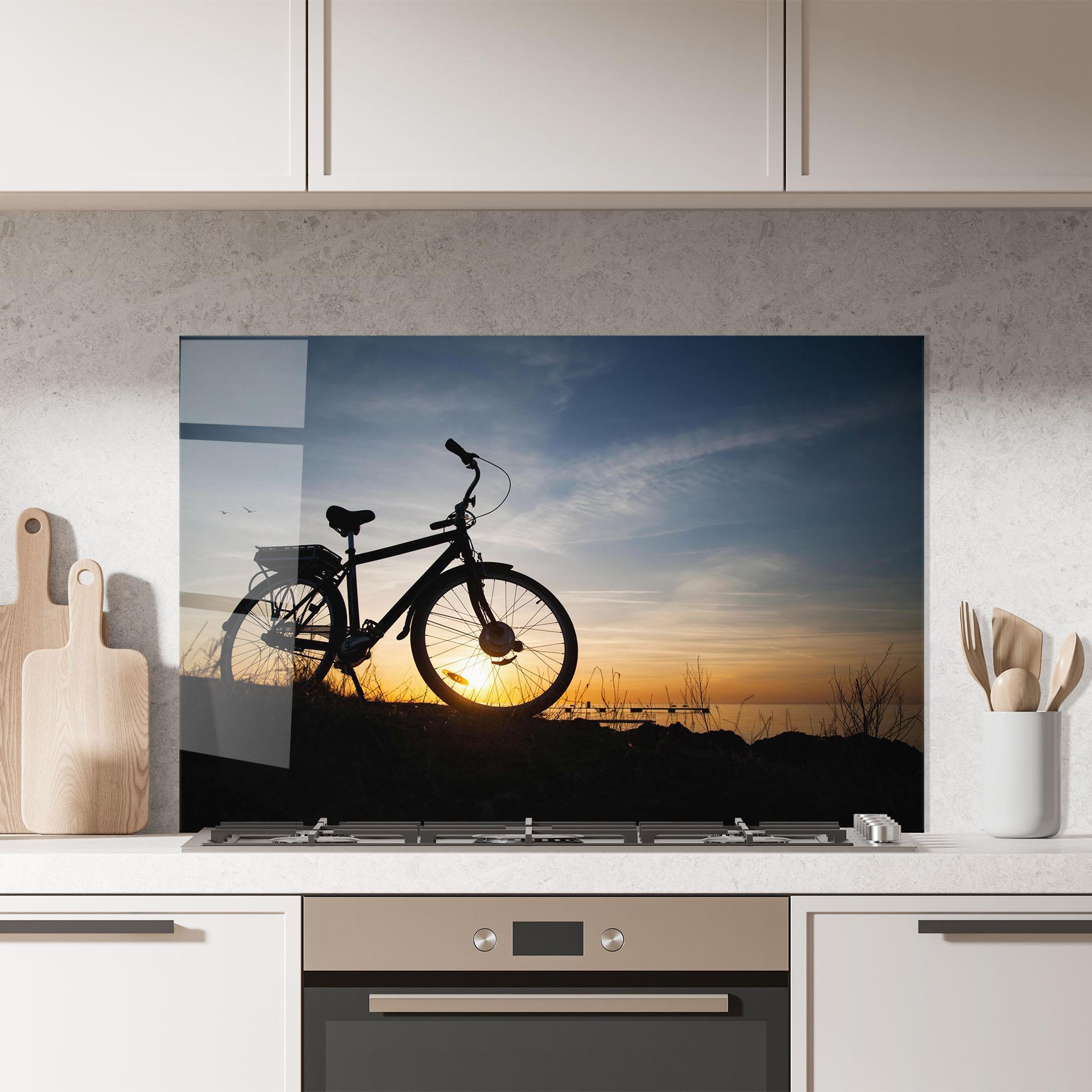 Konyhai üveg hátfal Blue Sky Bike mockup 7