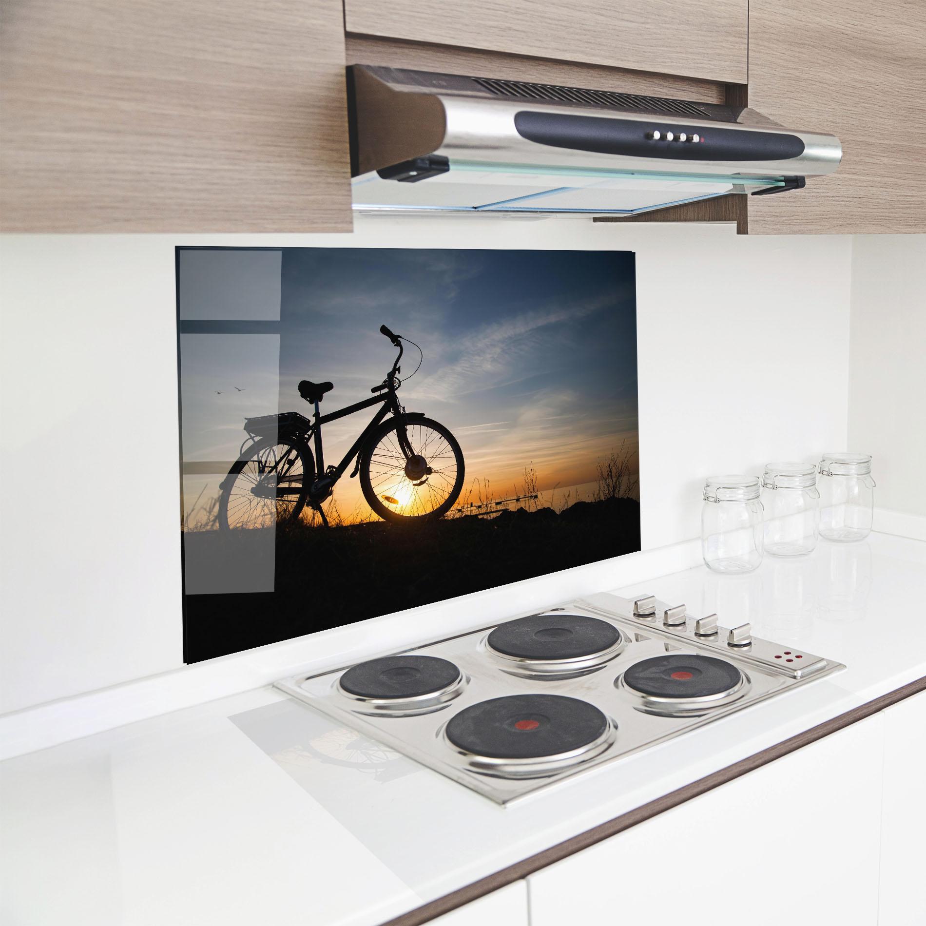 Konyhai üveg hátfal Blue Sky Bike mockup 8