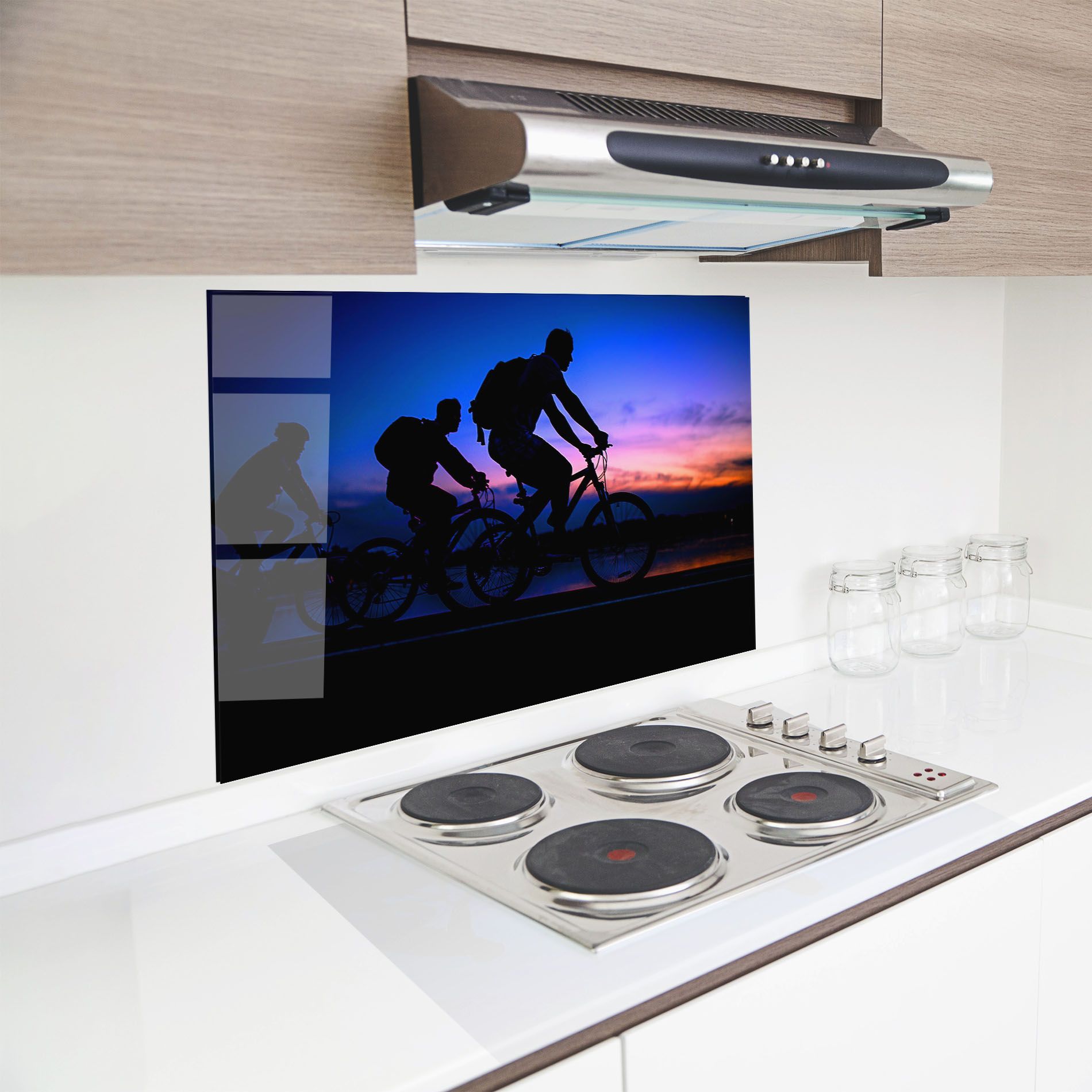 Dark Blue Sky Shilouette mockup 8