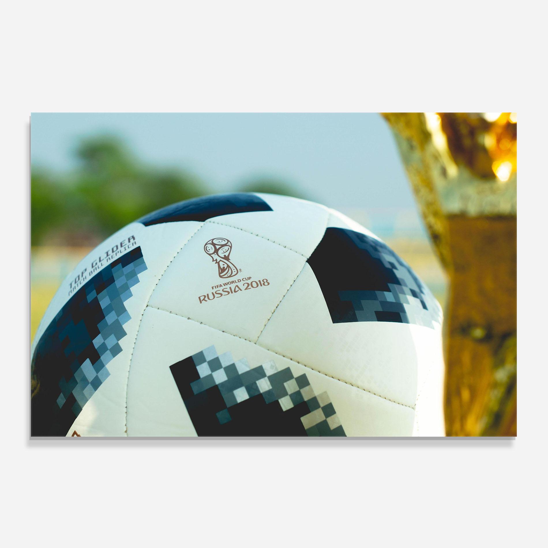 Konyhai üveg hátfal Golden Award For Football mockup 0