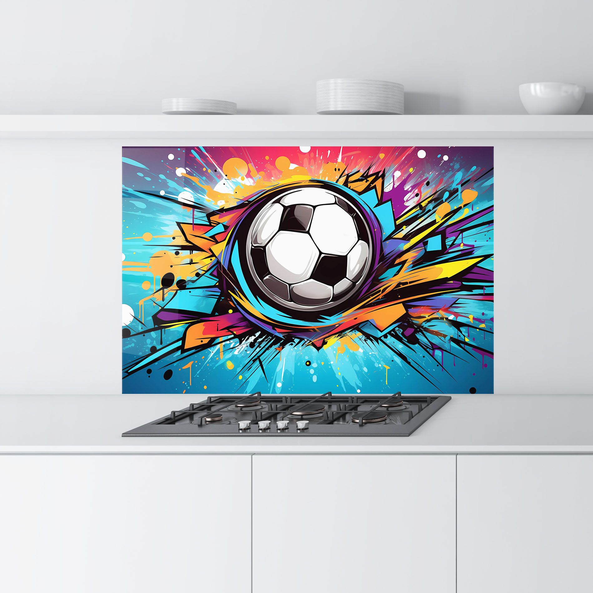 Graffiti Football Flight mockup 9