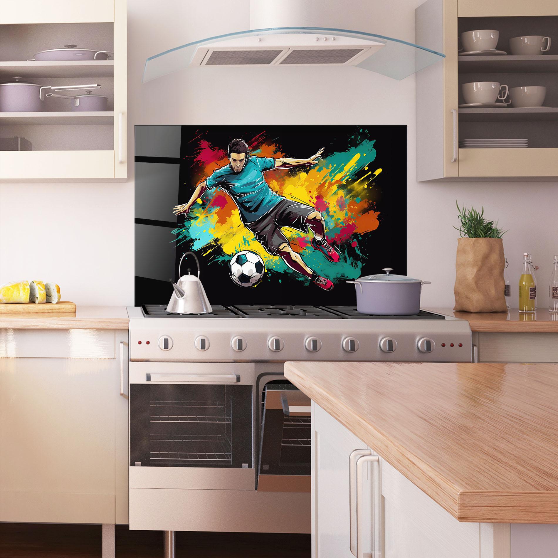 Konyhai üveg hátfal Foot Force mockup 1