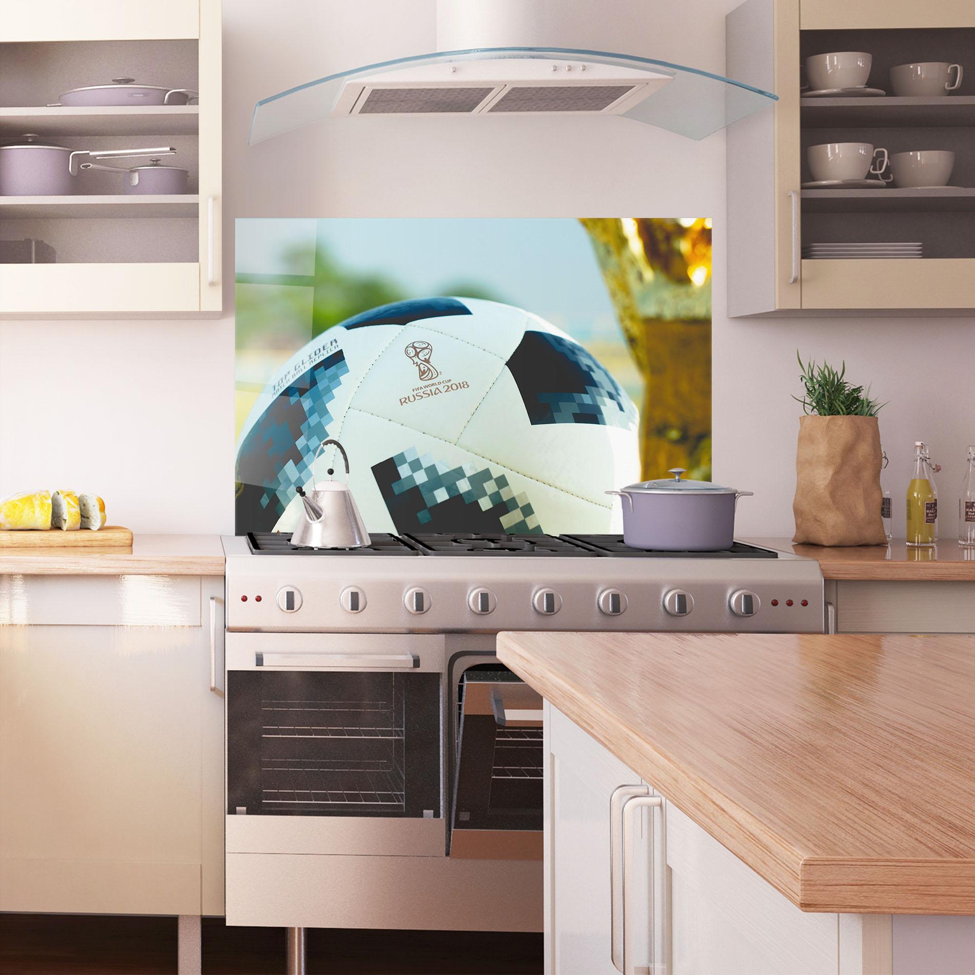 Konyhai üveg hátfal Golden Award For Football mockup 1