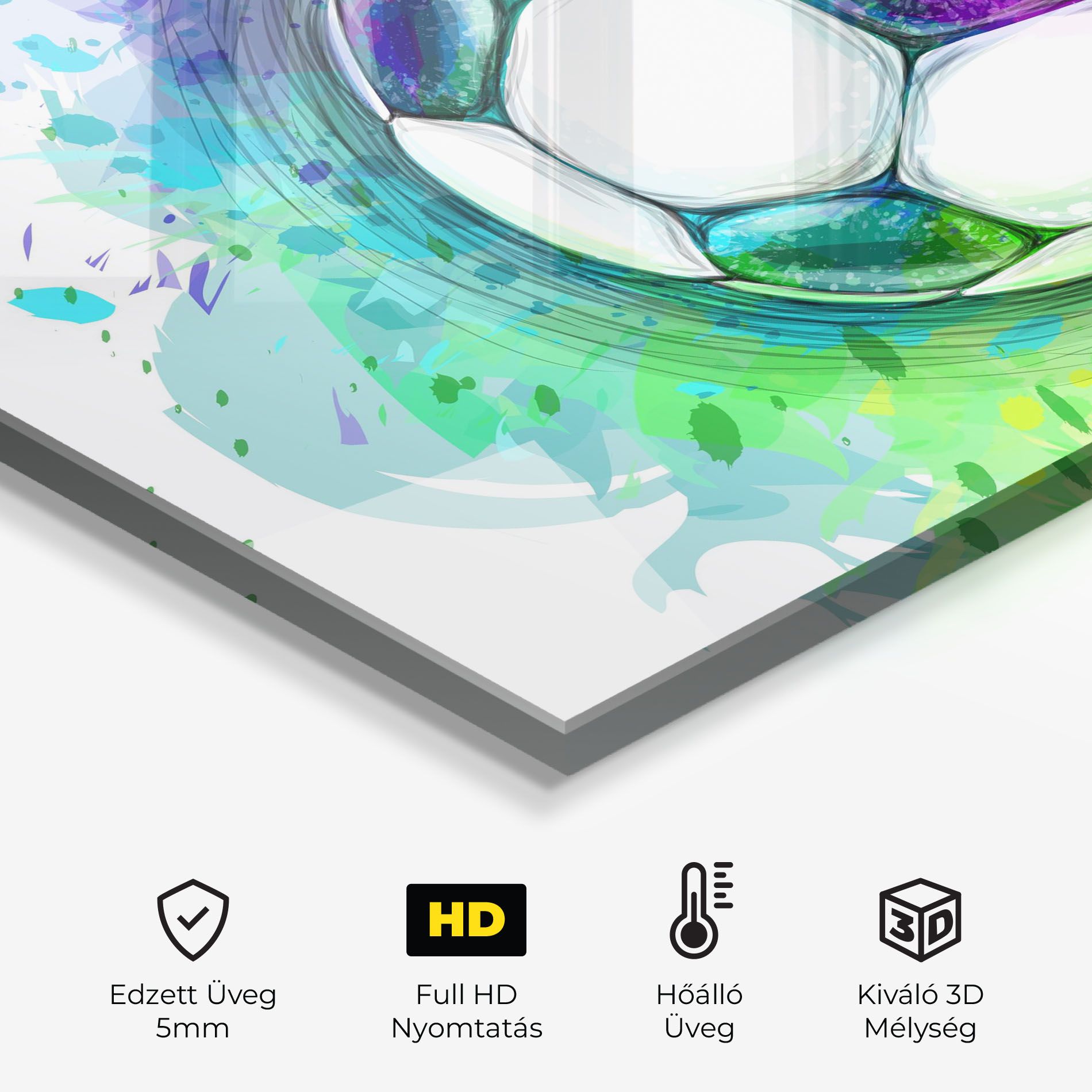 Colorful Football mockup 2